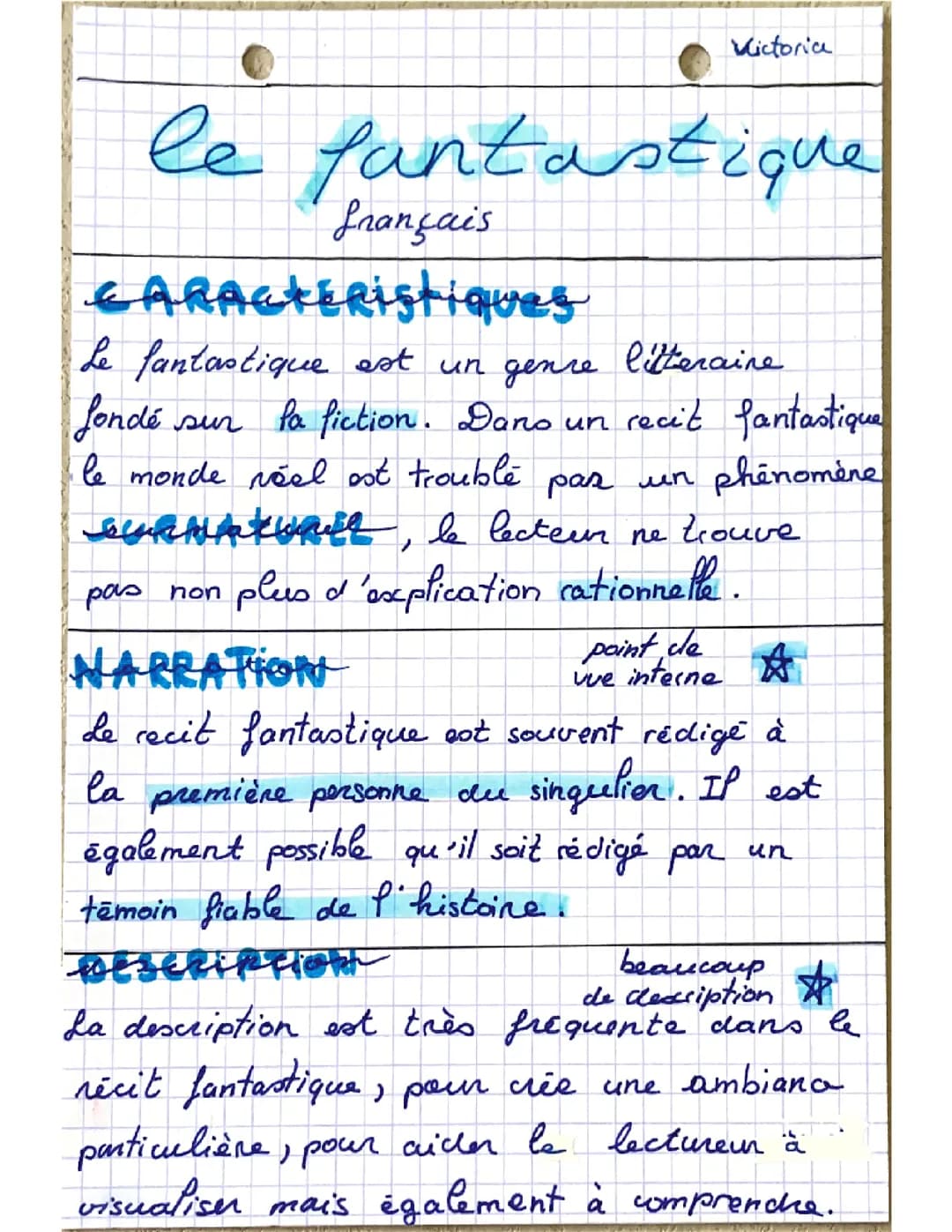 Français : fantastique 