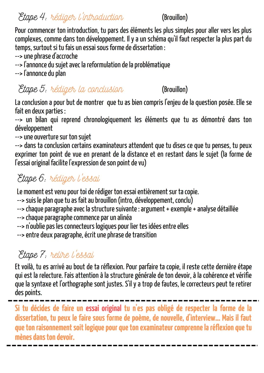 Méthodologie essai
HLP
L'essai, philosophique ou littéraire, est une épreuve du BAC pour ce qui concerne la spécialité HLP.
Cet exercice est