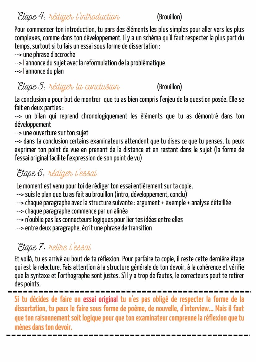 Méthodologie essai
HLP
L'essai, philosophique ou littéraire, est une épreuve du BAC pour ce qui concerne la spécialité HLP.
Cet exercice est