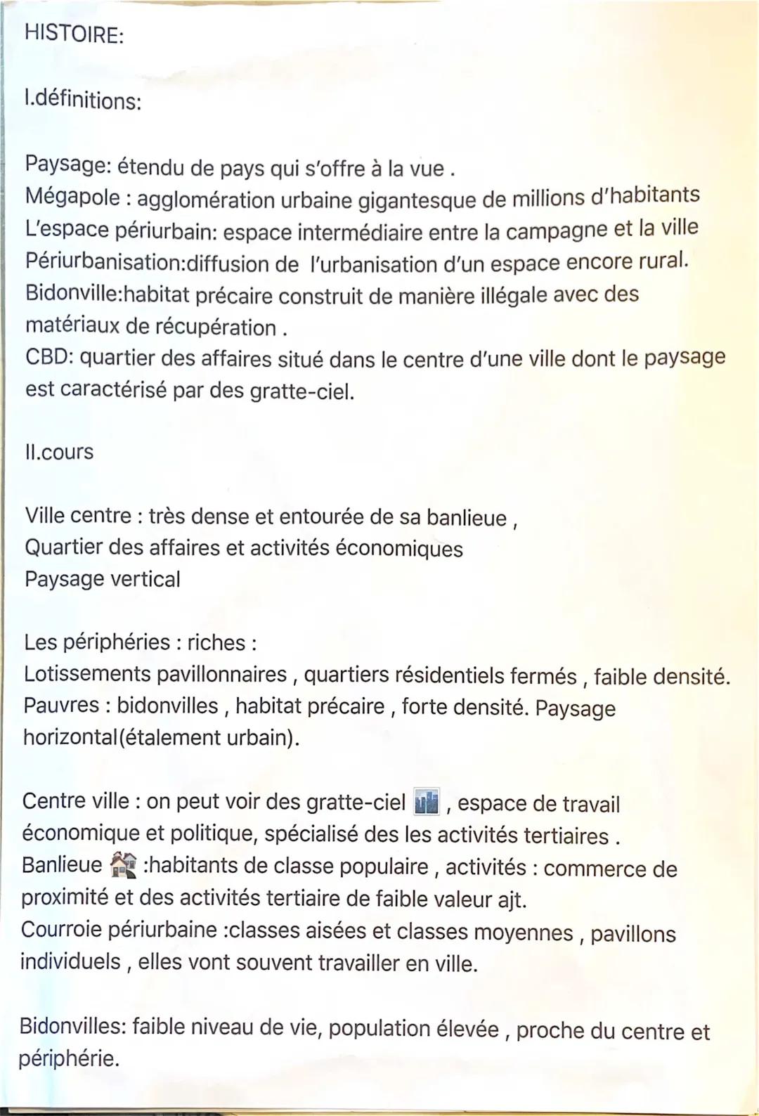 Révision de Géographie : Mondialisation et Urbanisation