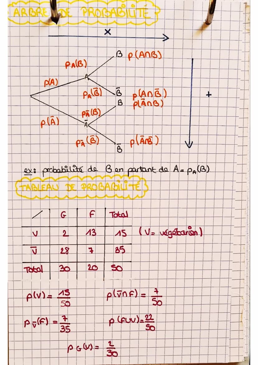 LES
U = Union
n = Intersection ET
PROBABILITÉS
L
OU
ensemble des solutions
• Univers
P₂ (G)_6
16
probabilité conditionnelle
propriete:
at
P(