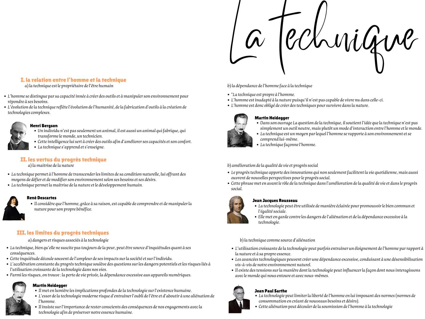 # I. la relation entre l'homme et la technique
a) la technique est le propriétaire de l'être humain

*   L'homme se distingue par sa capacit