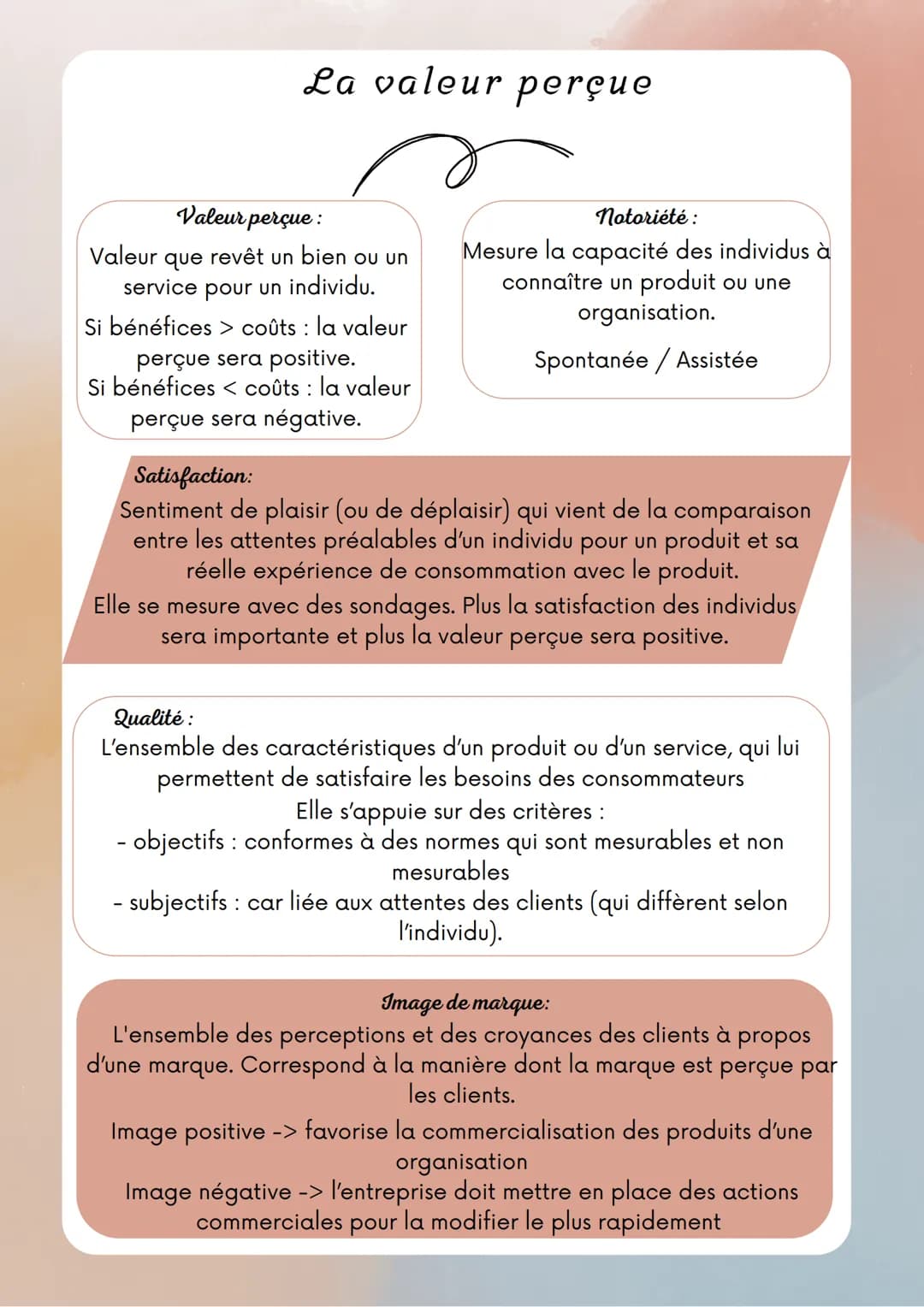 La valeur ajoutée,
la valeur financière et la valeur partenariale
Indicateurs
Comptabilité:
Information contribuant à l'appréciation d'une
s