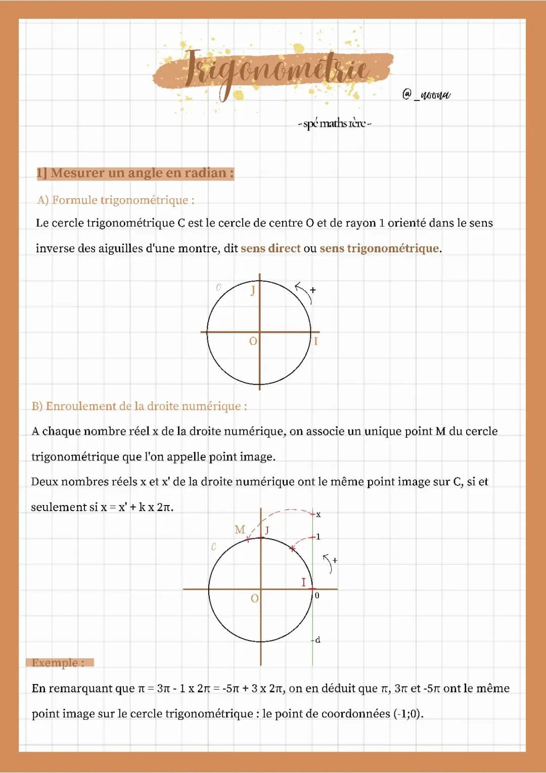 Apprends le Cercle Trigonométrique: Cosinus, Sinus et Tangente