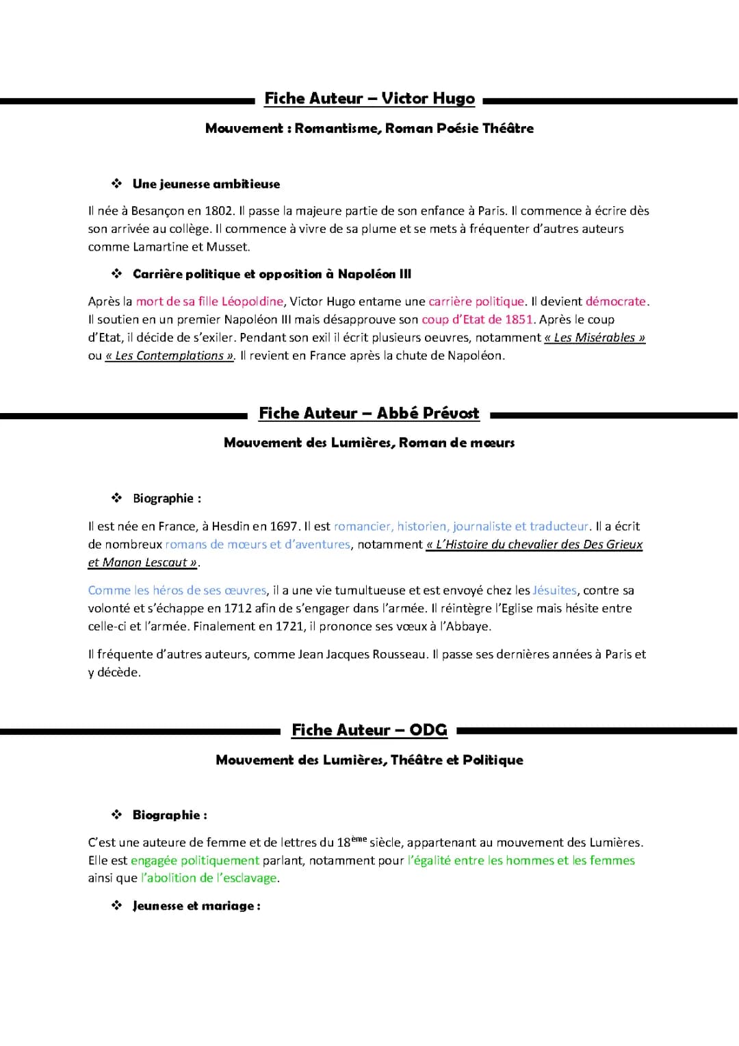 Fiches Auteurs 