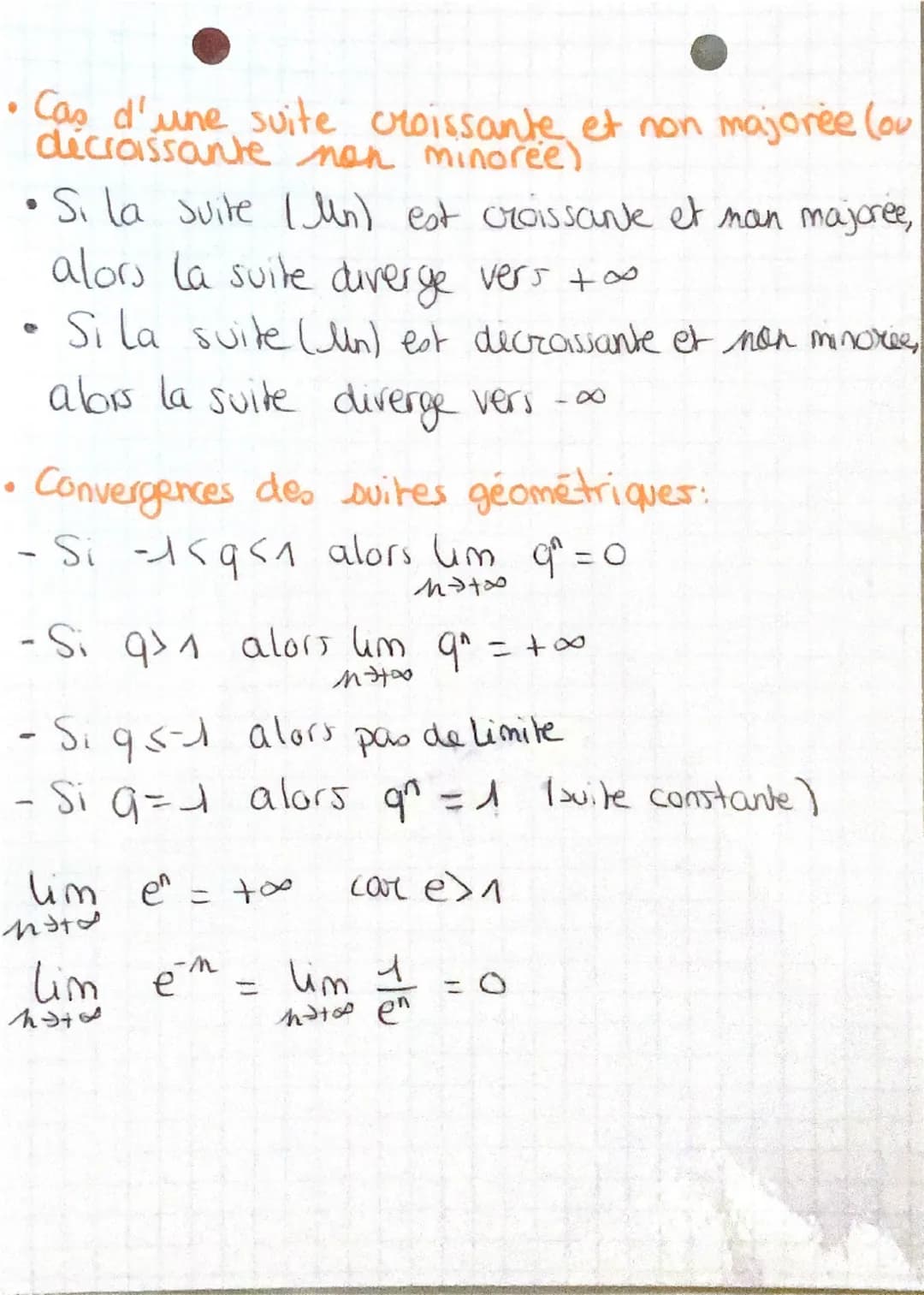 LiMiTES
de suites
Suites convergentes
Lim = 0
мэтов п
lim 1 =0
pour tout p>1:
um 1=0
мэт ме
•
N²
Lim
17700
44
= 0
Doce que la suite (Mn) con
