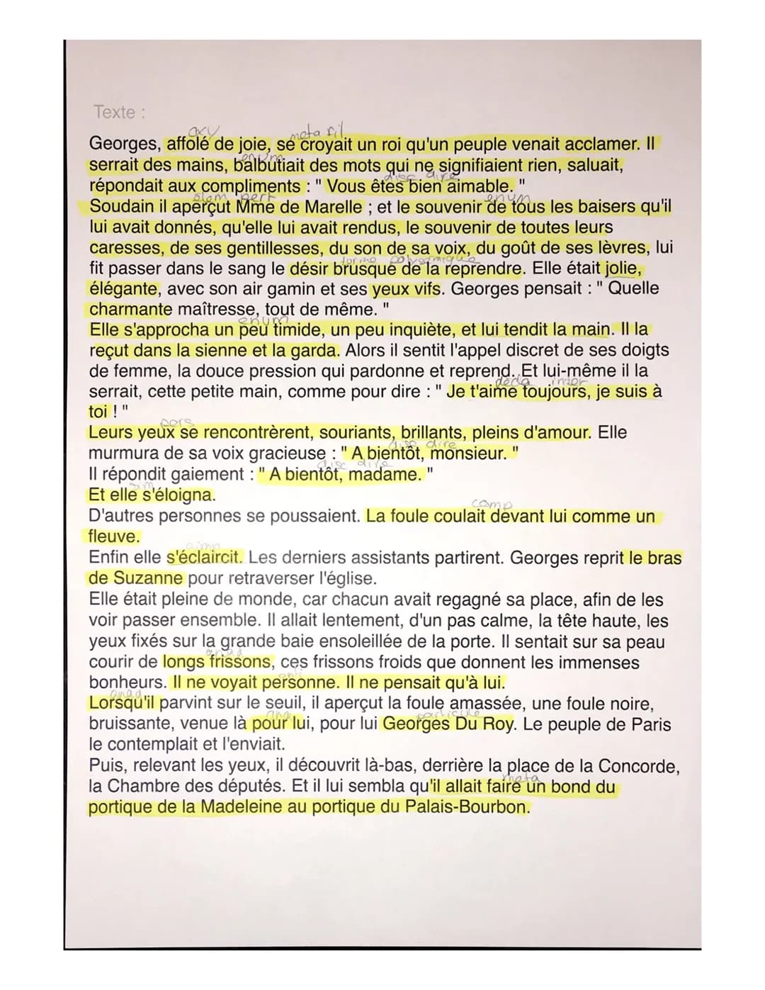 Procéder :
Oxymore
Métaphore filée
Énumération
Synecdoque
Élément perturbateur
Énumération
Terme polysémique
discours direct
Passé simple
Co