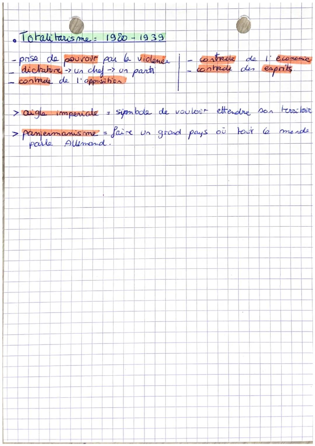 Totalitarisme
1918
1939
O
・Totalitarisme = système politique dous lequel un homme
et
one ideologie.
un part soumeltat
l'ensemble de la socit