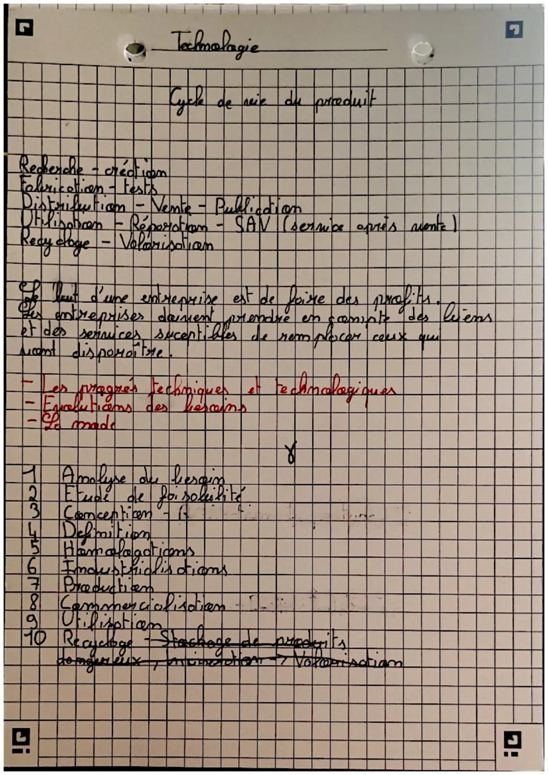 - Techmalagie

Cycle de reie du preduit

Recherche - créatican
Fabricatticen- tests
Distrileuticon - Vente - Publiction
Utilisatiocen - Répa