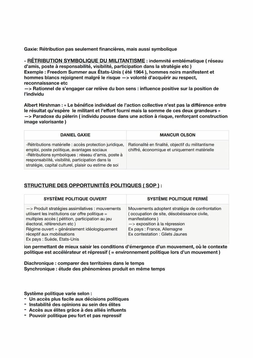 SES
EXPLIQUER L'ENGAGEMENT POLITIQUE DANS LES
SOCIÉTÉS DÉMOCRATIQUES
1) L'ENGAGEMENT POLITIQUE PREND DES FORMES VARIÉS
VOTE : opération où c