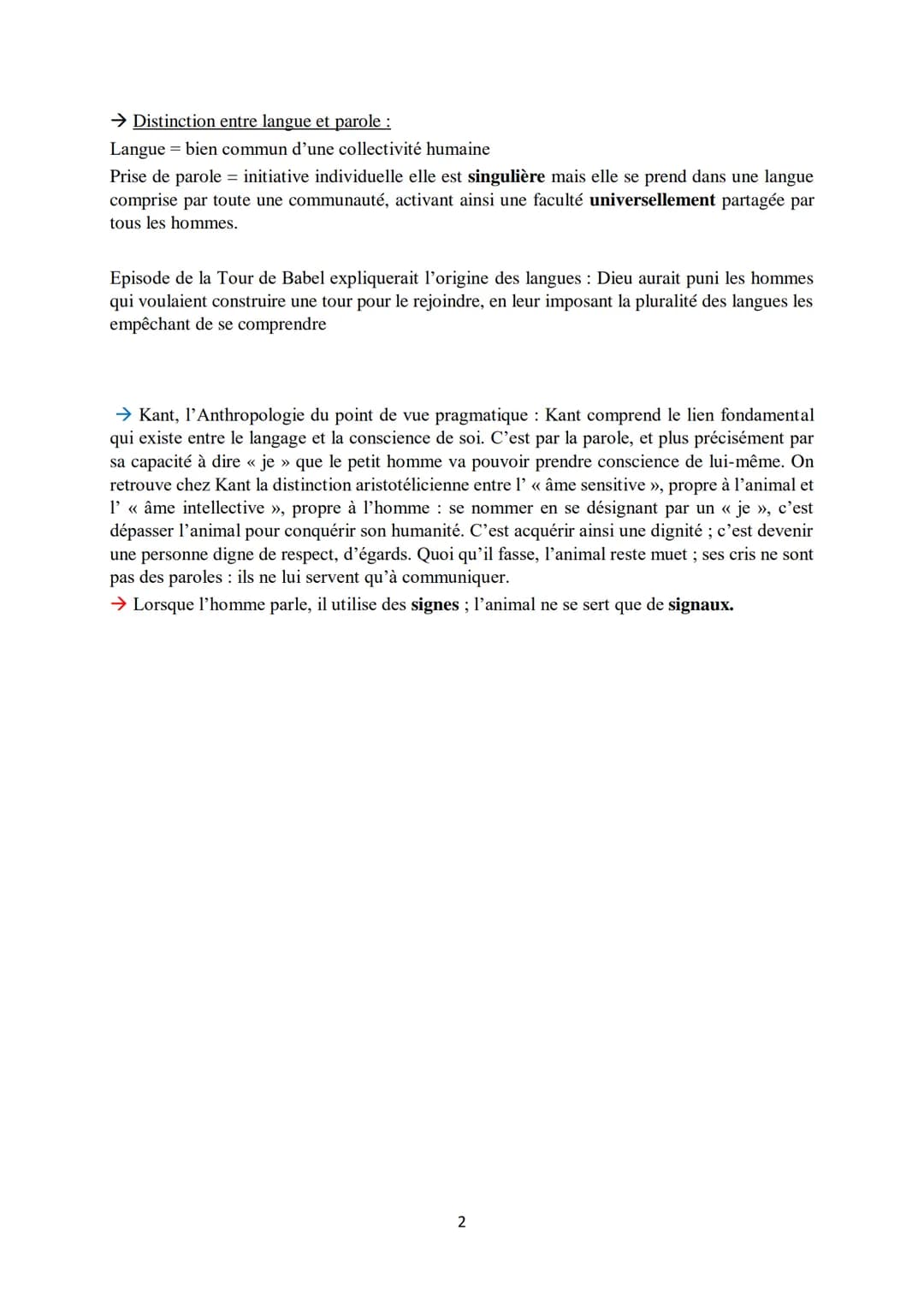 Langage
→ La vérité peut se définir de 3 manières :
1) vrai" peut se confondre avec "réel".
Exemple: un "vrai" Van Gogh est une toile peinte