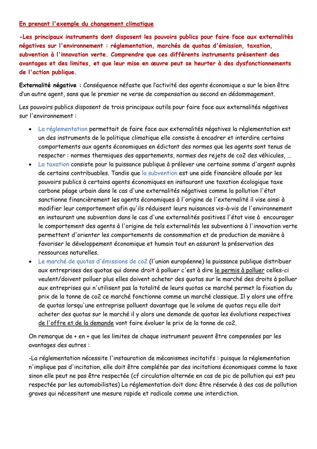 Chapitre 2 Quelle action publique pour l'environnement
Action publique : ensemble des actions des pouvoirs publics (loi, règlementation, dis