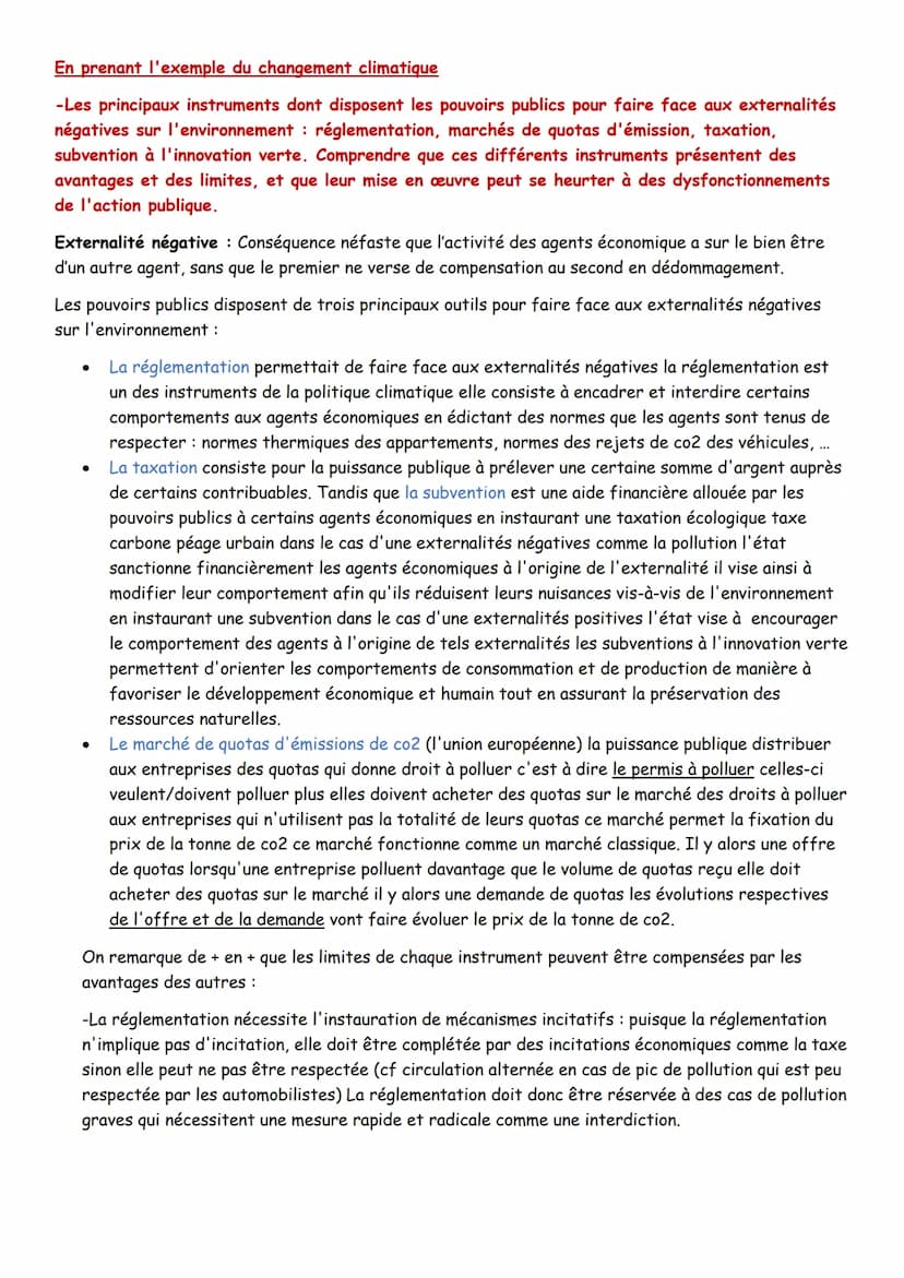 Chapitre 2 Quelle action publique pour l'environnement
Action publique : ensemble des actions des pouvoirs publics (loi, règlementation, dis
