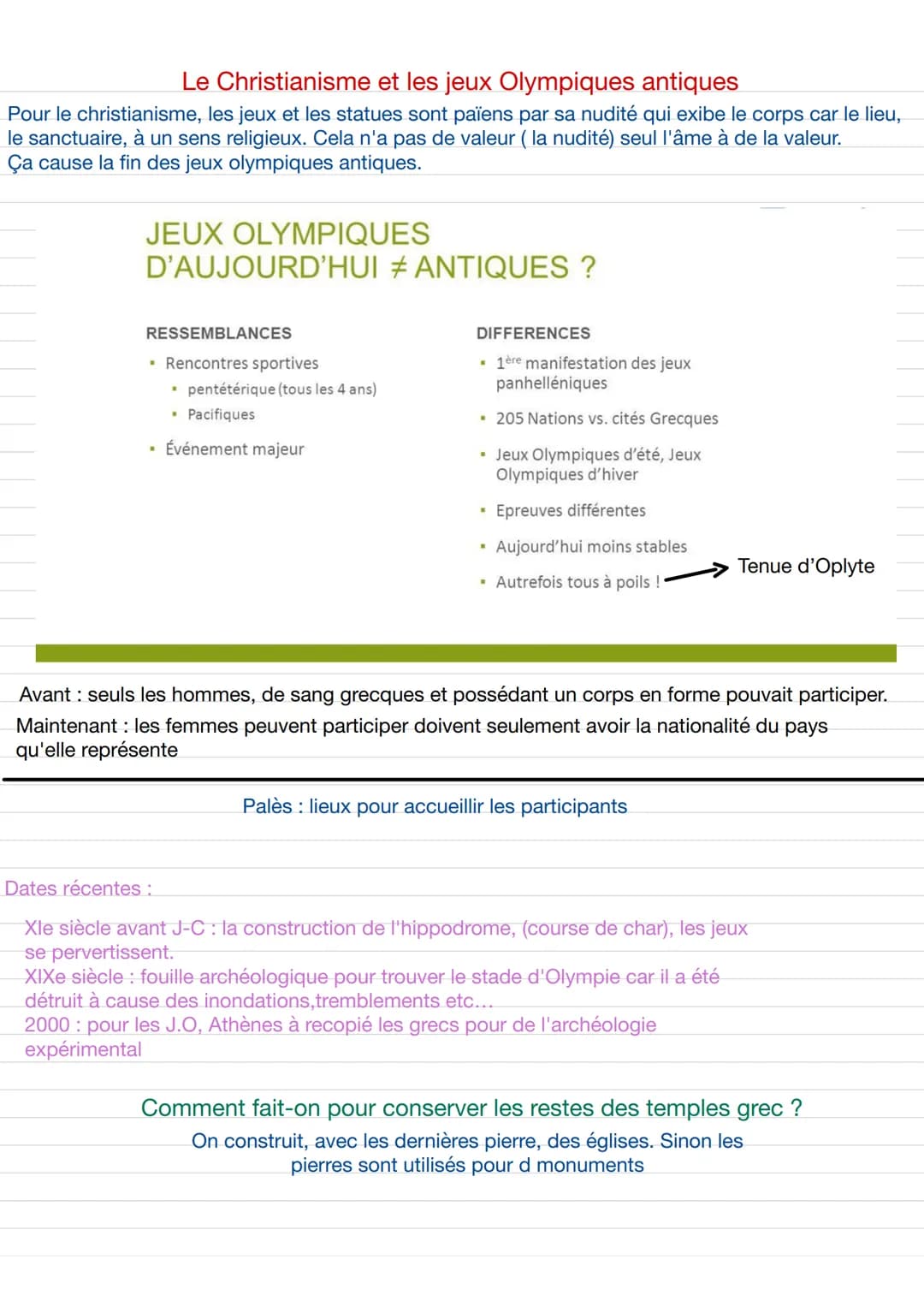  Introduction regards croisés sur les jeux olympiques
Définitions et enjeux de l'histoire, de la géographie, de la
géopolitique et des scien