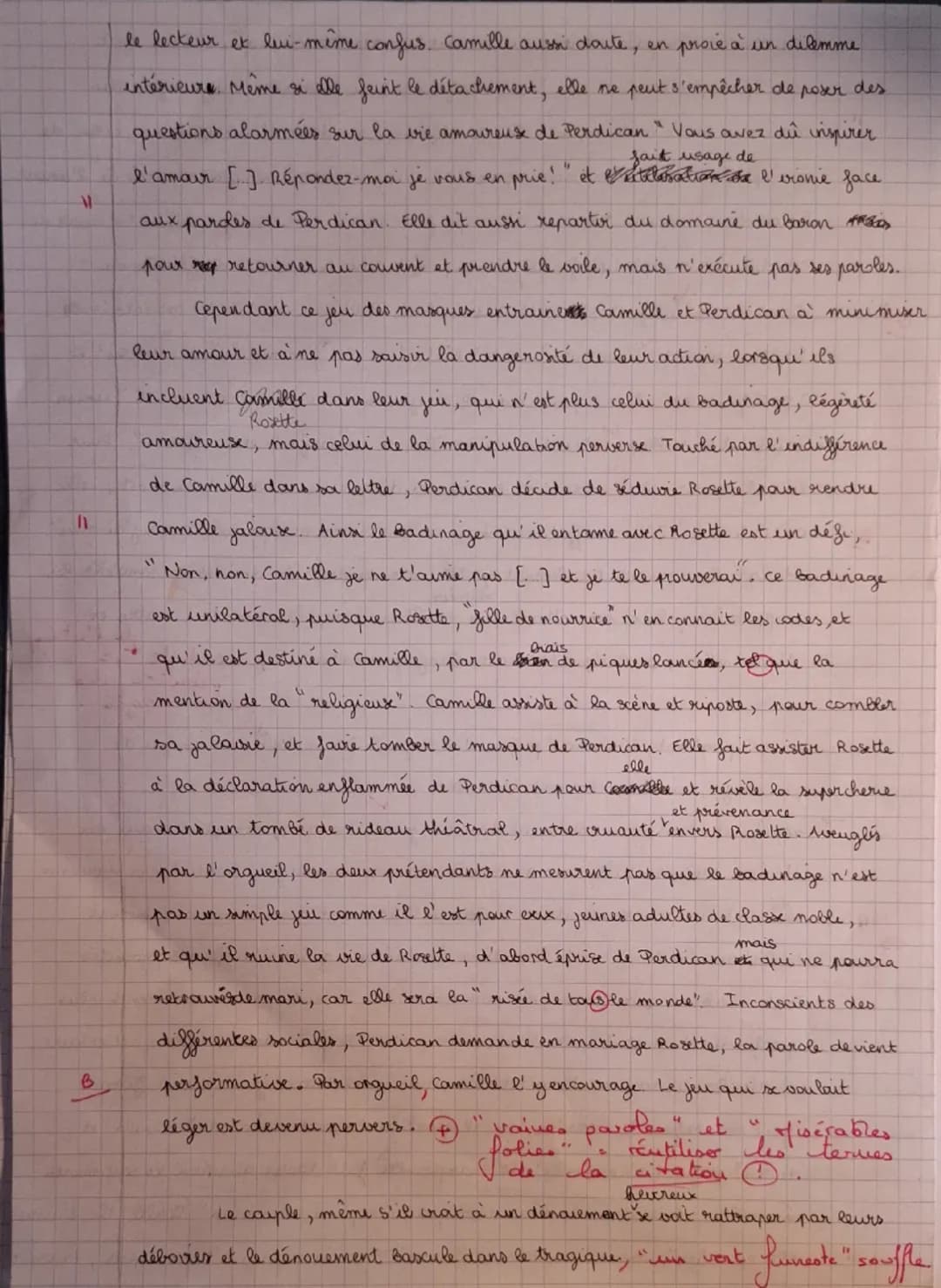 # Bac Blanc de français : le théâtre

11
La parole est puissante et le jeu qui l'entoure dangereux, que plus est lorsque le cœur est un enje