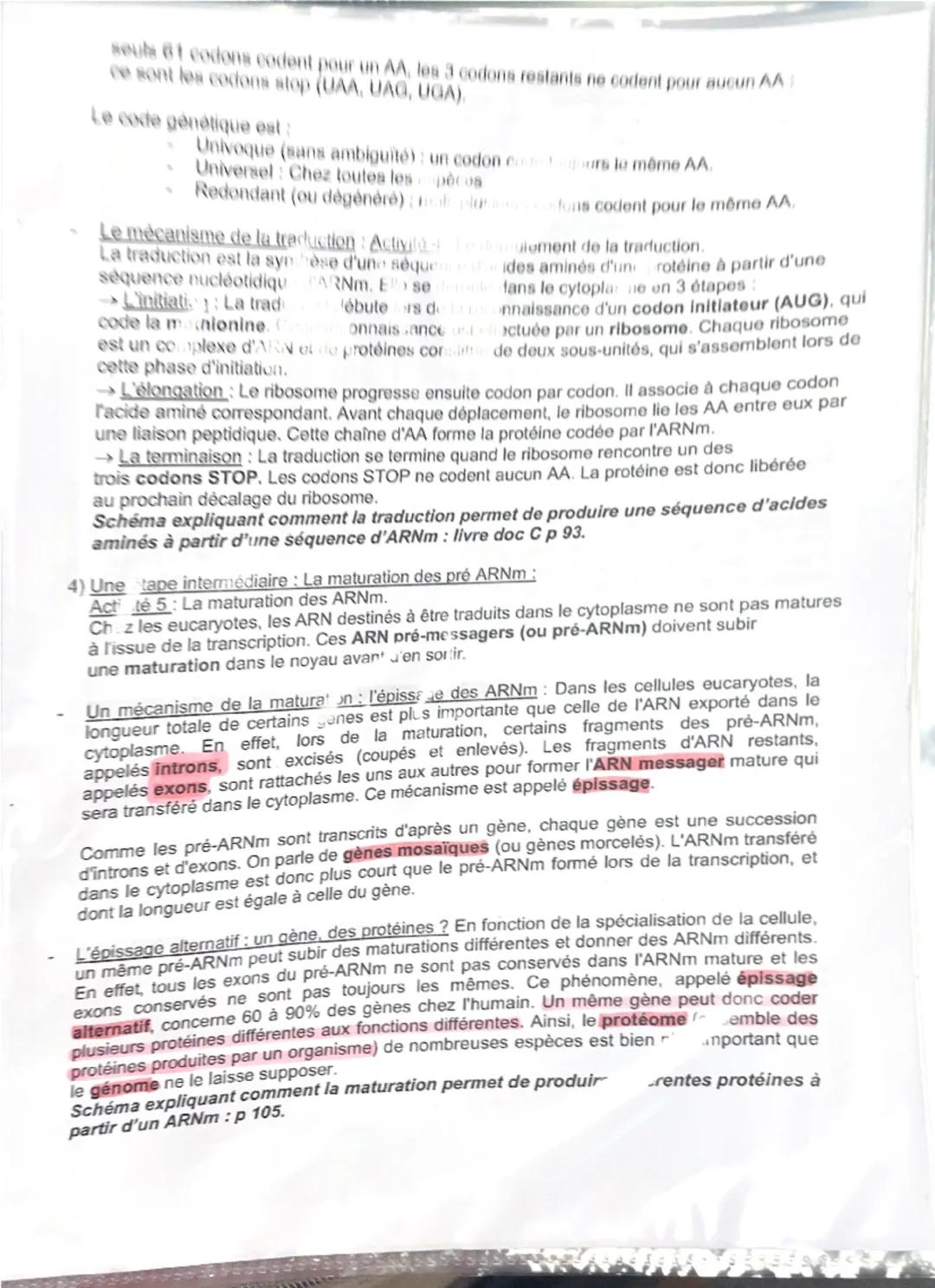 Thème 1A Expression, stabilité et variation du patrimoine génétique
Chapitre 3: L'expression de l'information génétique
Introduction: Le gen