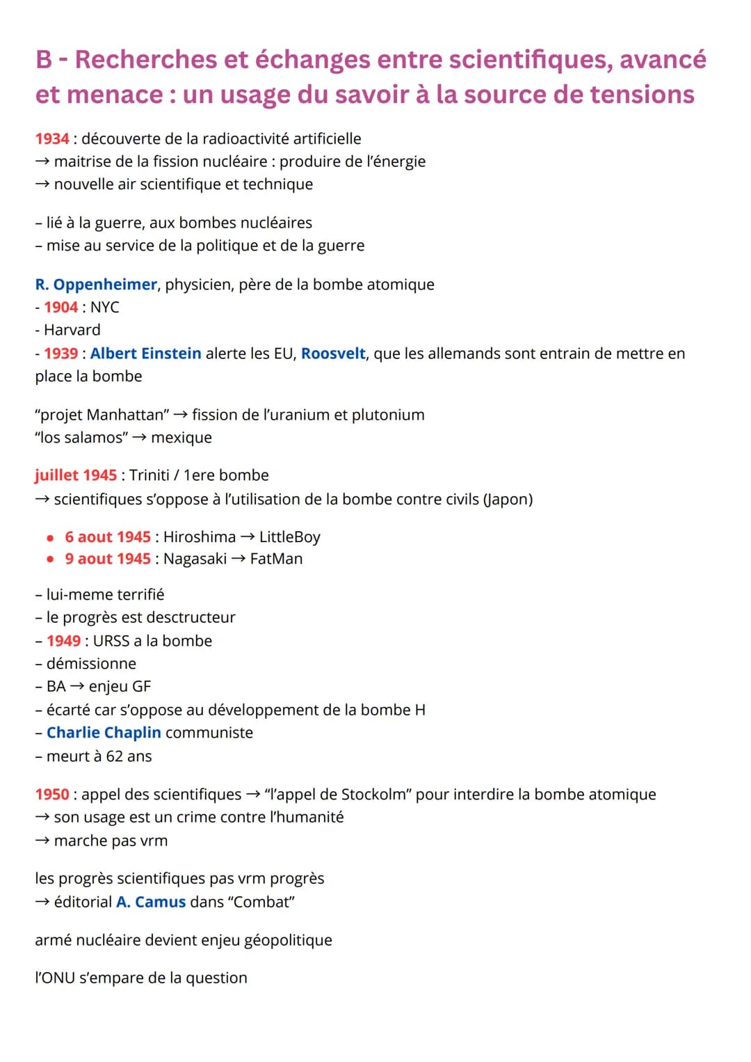 Thème 6: L'enjeu de
la connaissance
Chapitre introductif : Partager la connaissance
I - Construire et partager la connaissance /
L'histoire 