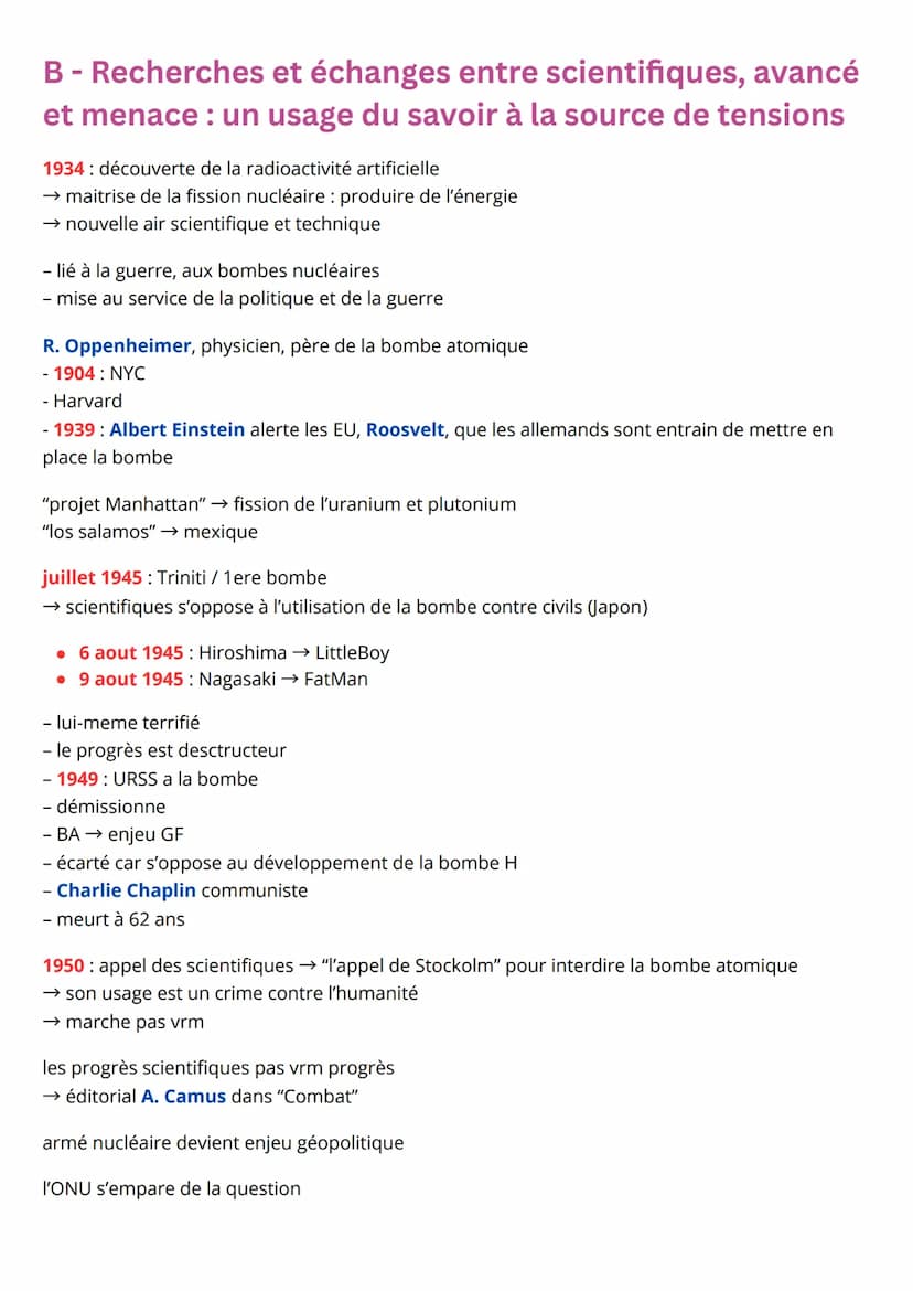Thème 6: L'enjeu de
la connaissance
Chapitre introductif : Partager la connaissance
I - Construire et partager la connaissance /
L'histoire 