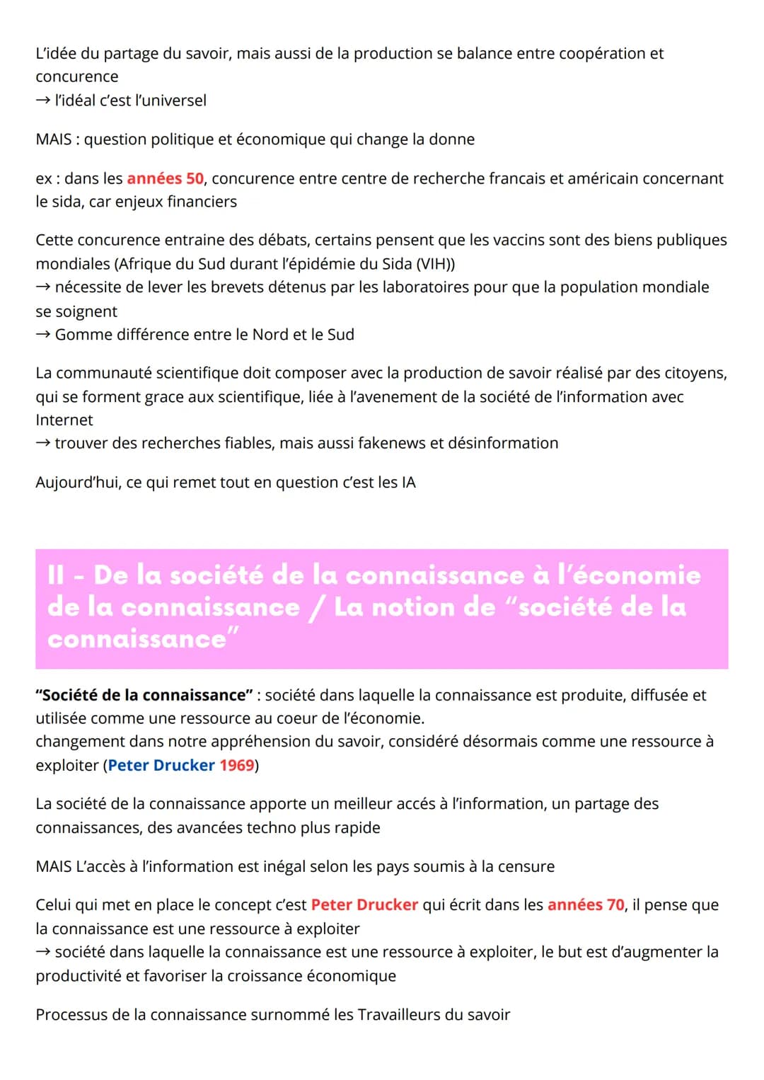 Thème 6: L'enjeu de
la connaissance
Chapitre introductif : Partager la connaissance
I - Construire et partager la connaissance /
L'histoire 