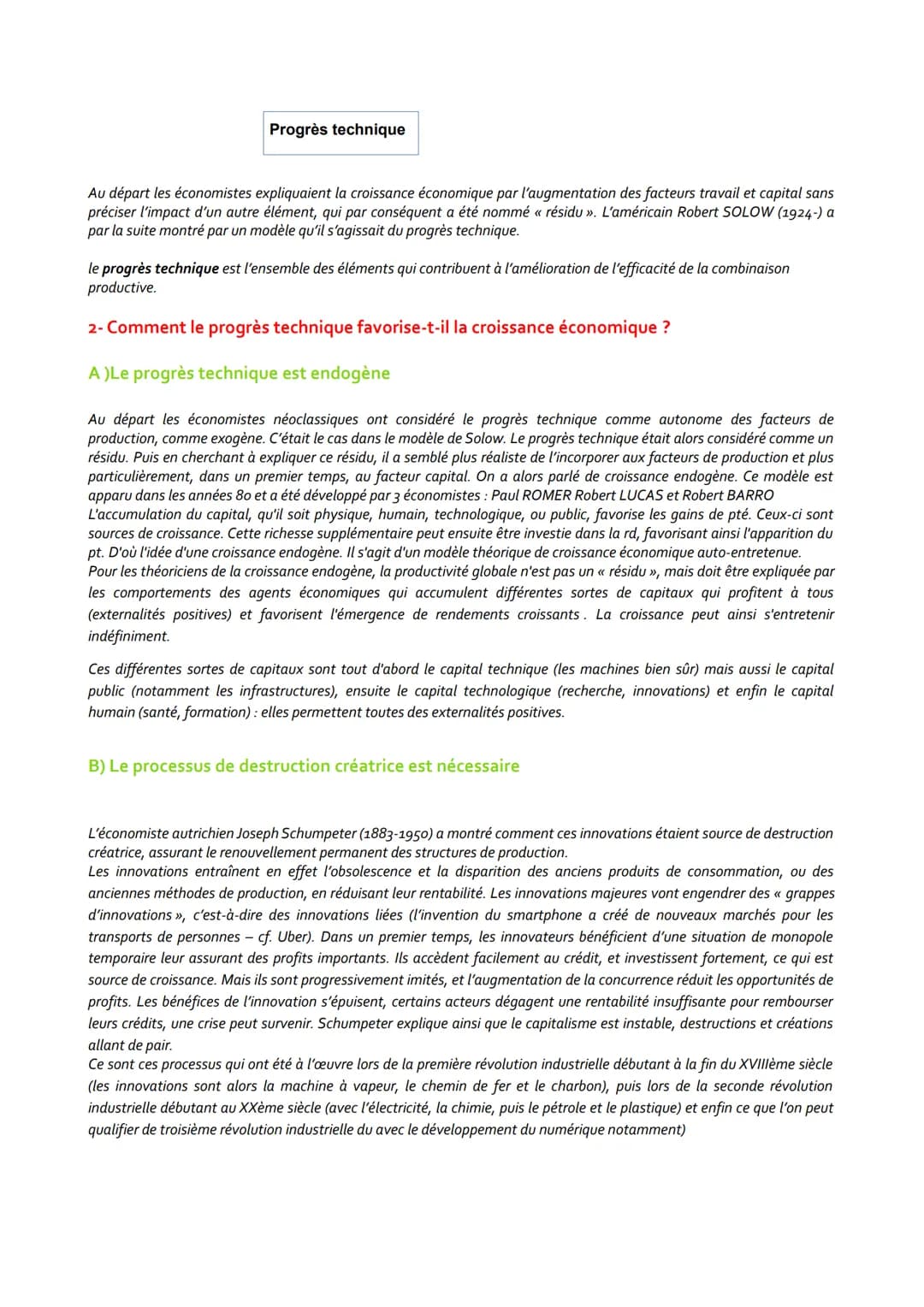 Quels sont les sources et les défis de la croissance économique?
1- Qu'est-ce-que la croissance économique?
A) Mesure et évolution de la cro