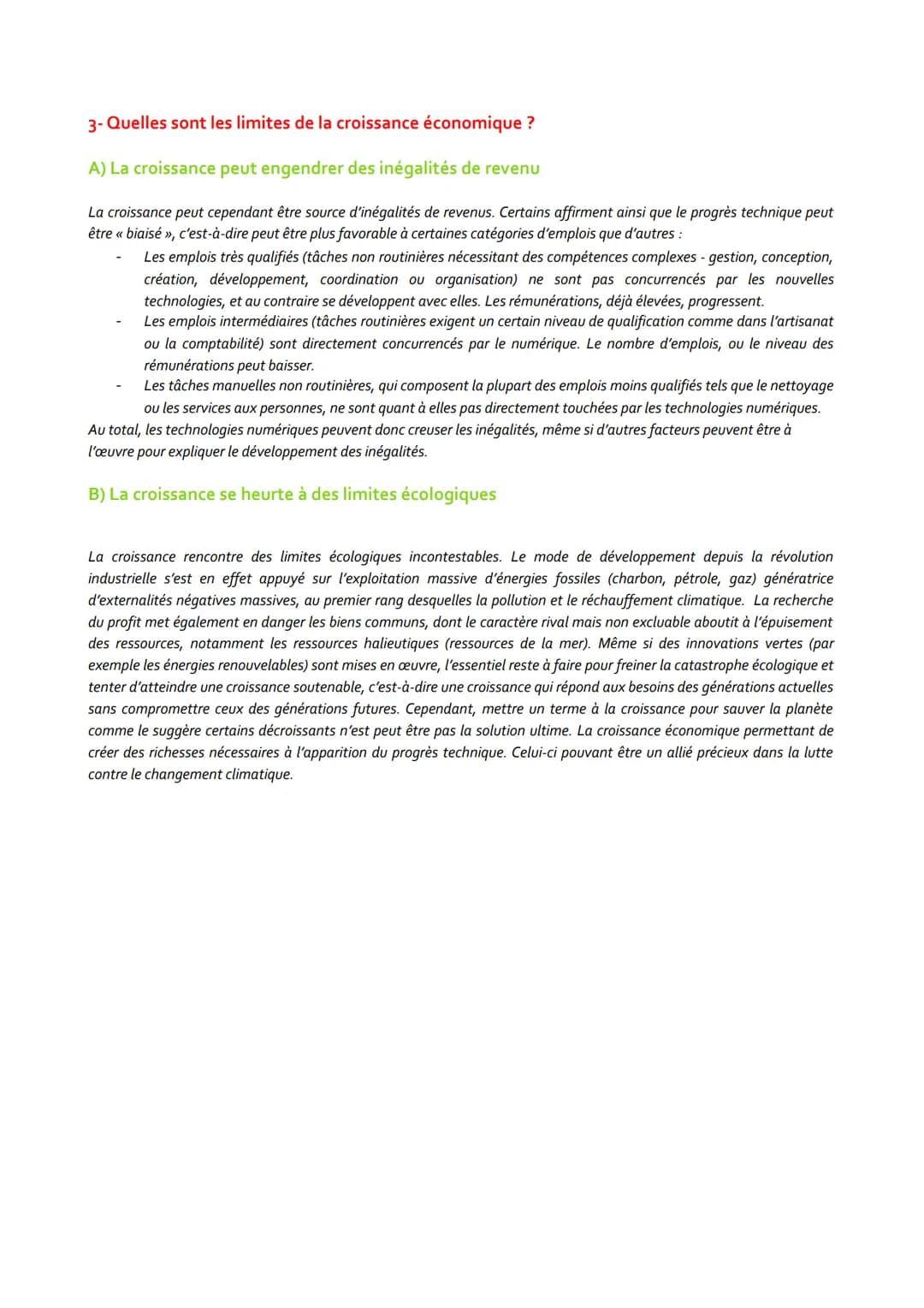 Quels sont les sources et les défis de la croissance économique?
1- Qu'est-ce-que la croissance économique?
A) Mesure et évolution de la cro