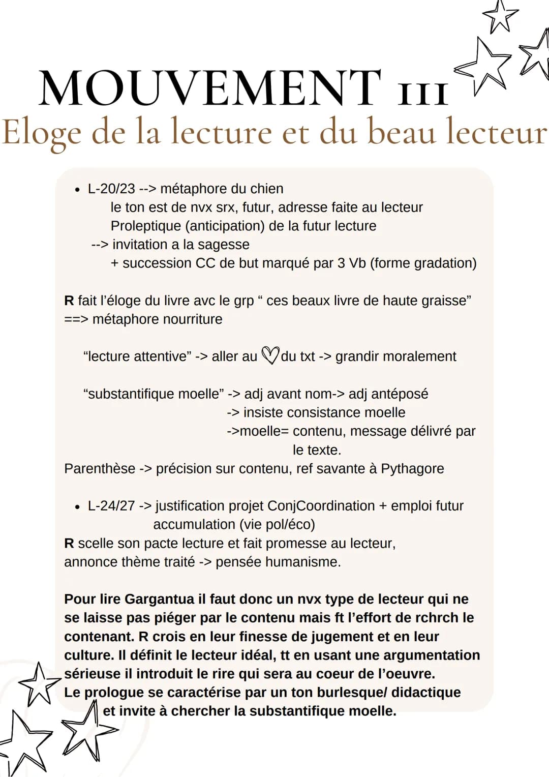 GARGANTUA
Rabelais
Humaniste
• né fin XVe s
.moine, médecin
passionné culture antique
●
WWW.
- Alcofribas
oeuvres;
Pantagruel (1532)
Gargant