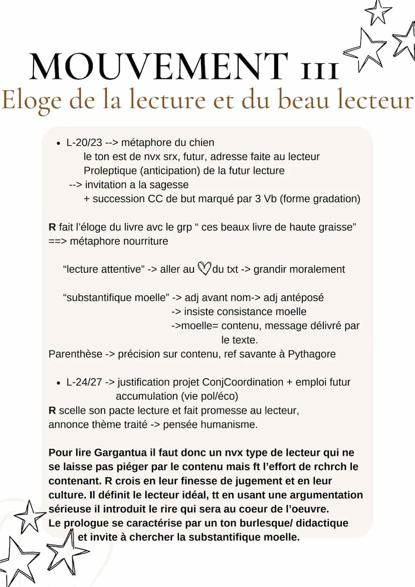 GARGANTUA
Rabelais
Humaniste
• né fin XVe s
.moine, médecin
passionné culture antique
●
WWW.
- Alcofribas
oeuvres;
Pantagruel (1532)
Gargant
