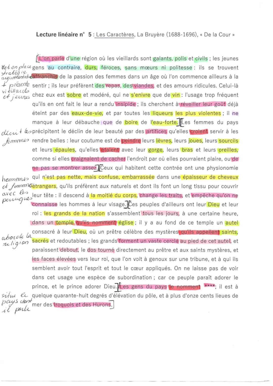 Comment lire et résumer les Caractères de La Bruyère: Livres 5 à 10, Analyse et PDF