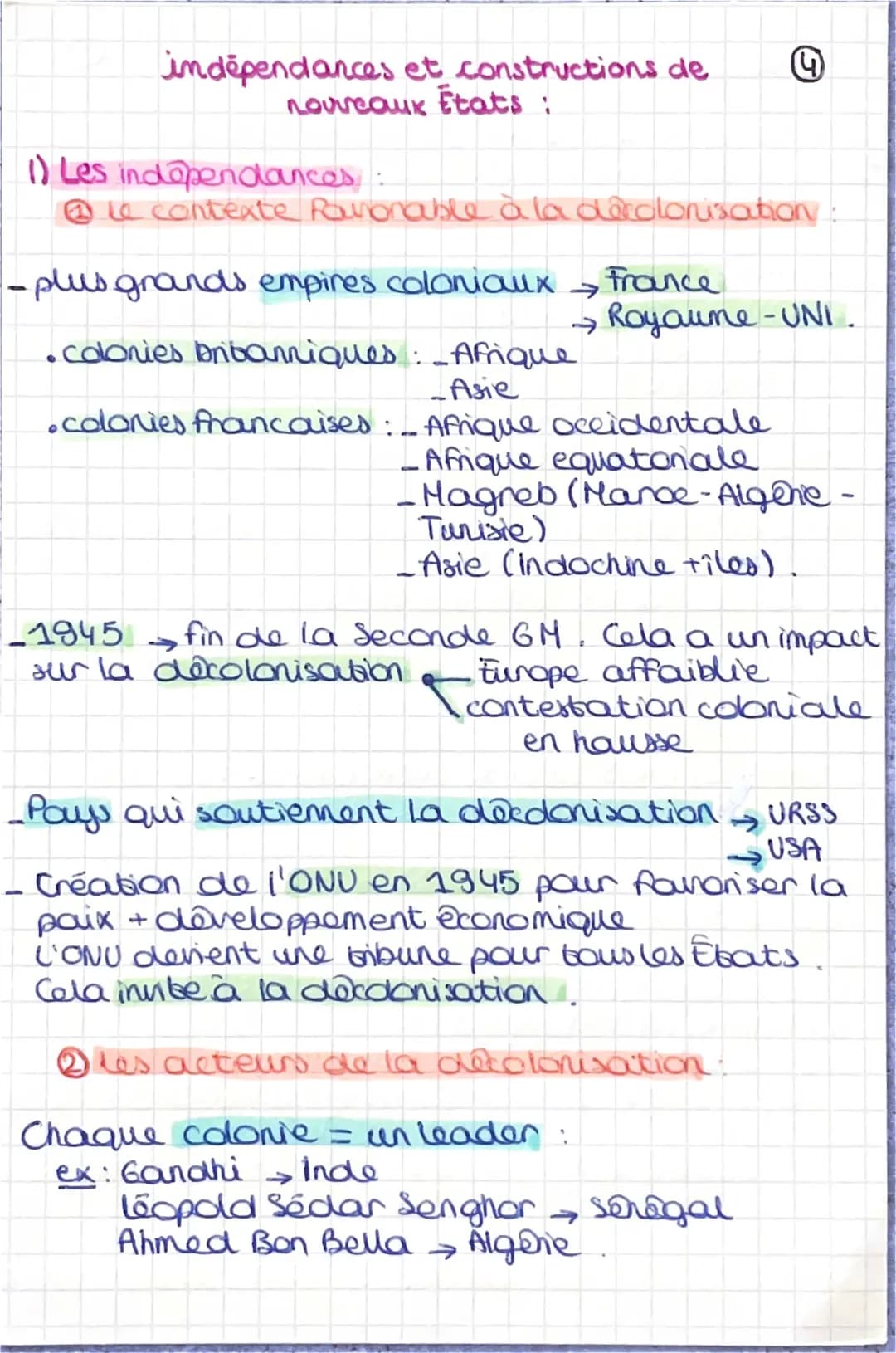 indépendances et constructions de nouveaux états 