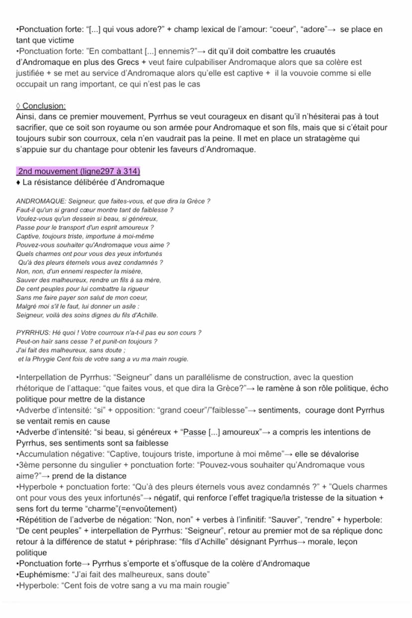 Andromaque
Introduction
Célèbre dramaturge et poète français appartenant au mouvement du classicisme, Jean Racine s'est
inspiré de la mythol