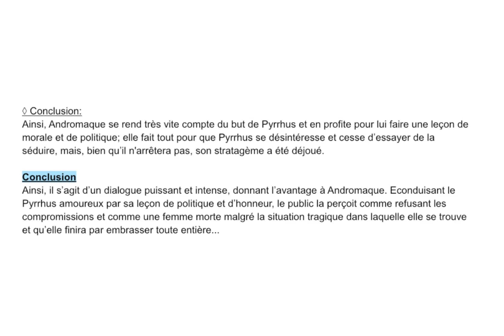 Andromaque
Introduction
Célèbre dramaturge et poète français appartenant au mouvement du classicisme, Jean Racine s'est
inspiré de la mythol