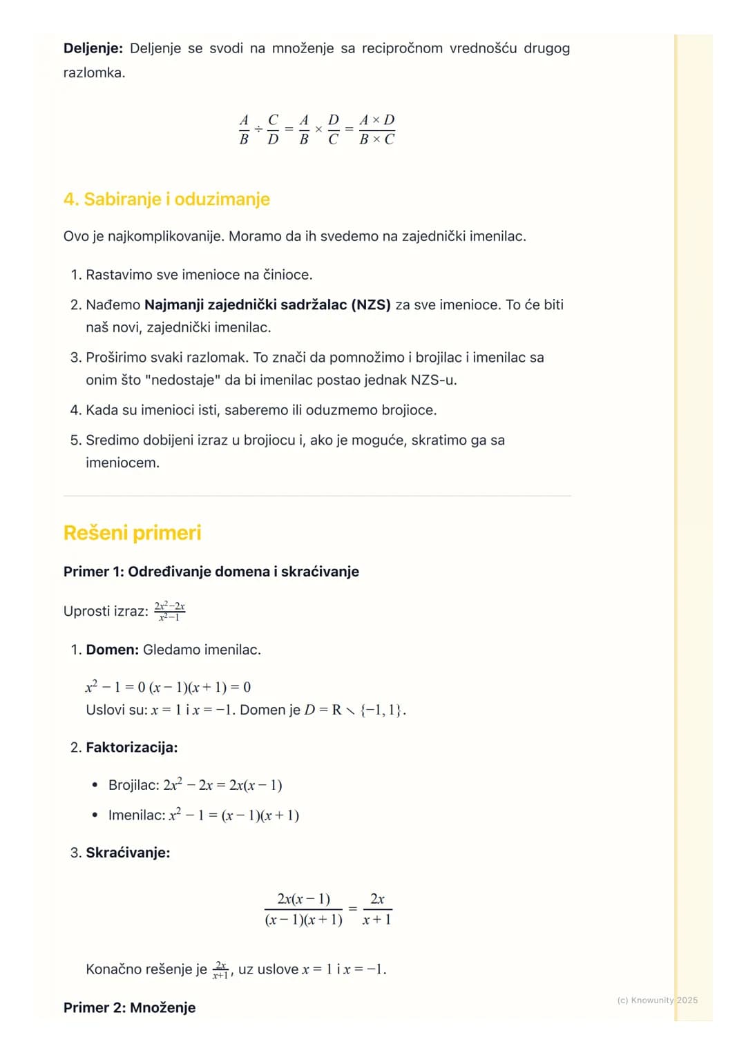 # Racionalni algebarski izrazi

Šta su racionalni algebarski izrazi?

Racionalni algebarski izrazi su u suštini razlomci, ali umesto brojeva