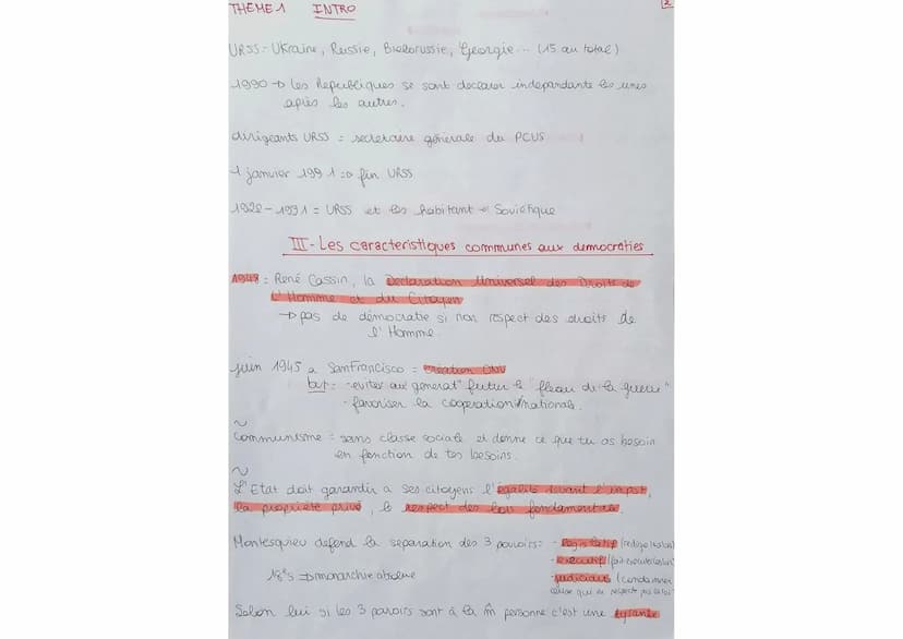 THEME 1
INTRO
6 president
Referendum: pose une ast aux citoyens et ils repondent par
oue ou non.
Charles de Gaulle + 11 referendums
démocrat