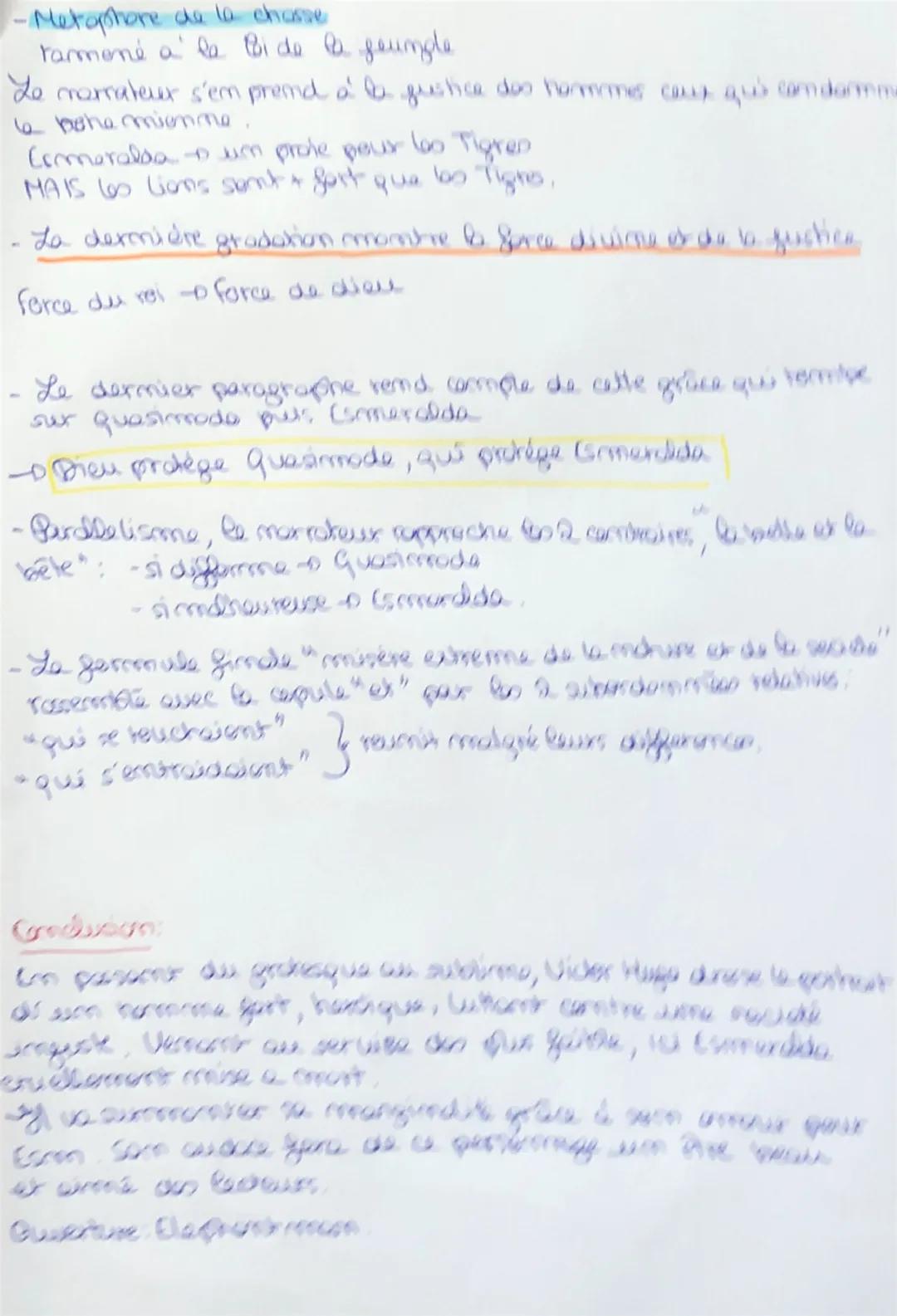 # Comment s'opere la metamorphose de quasimode du
grotesque vers le sublime?

Texte BAC

Victor Hugo Notre Dame de Paris-1831. «L'enlèvement