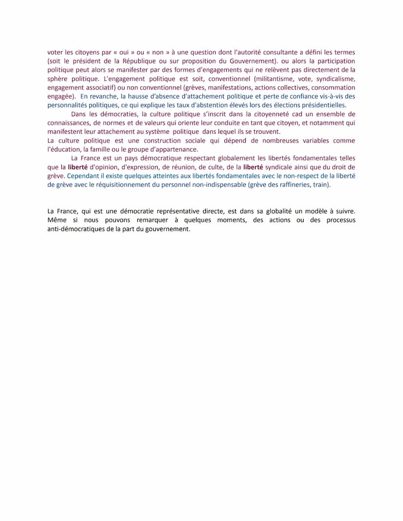 6 minutes d'oral
Oui
Non
La démocratie française est-elle un modèle à suivre ?
Dans cet oral, nous allons nous demander si oui ou non la Fra