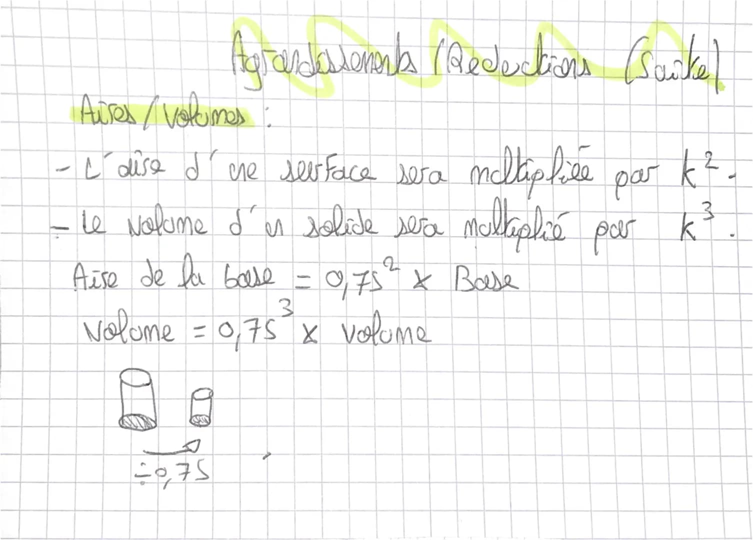 Si k x 1 = agrandessenest
J
Se k X 1 = Reproduction
Se k = 1 =
Reproduction
Agrandissement Ardeations,
• Dans une réduction ou en agrandisse