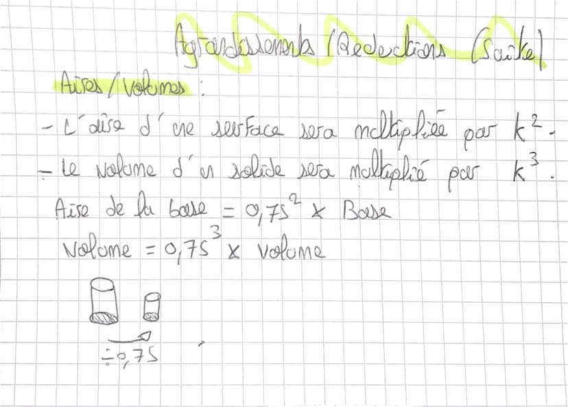 Si k x 1 = agrandessenest
J
Se k X 1 = Reproduction
Se k = 1 =
Reproduction
Agrandissement Ardeations,
• Dans une réduction ou en agrandisse