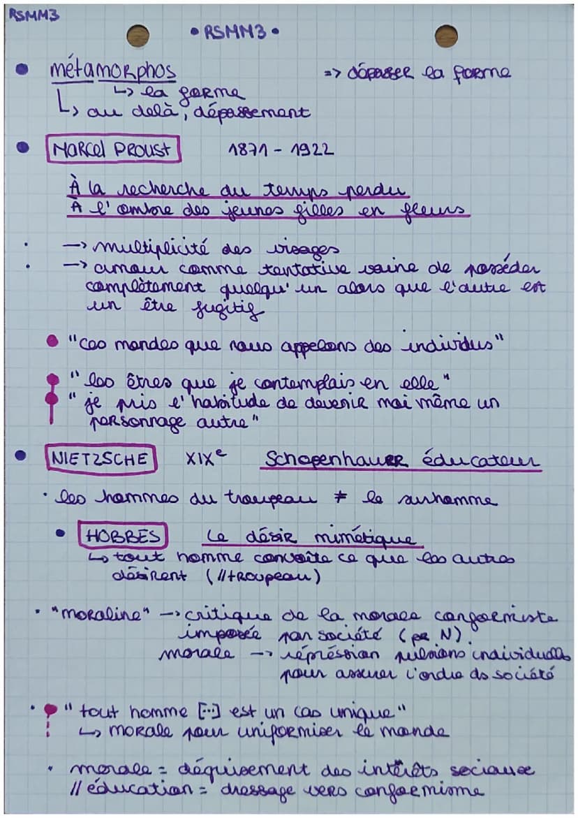 RSMM1
quête universelle : Et le monde se cherche.
paradoxeale: on devrait ns connaître, sujet
de la recherche et objet
PASCAL
HLP philosophi