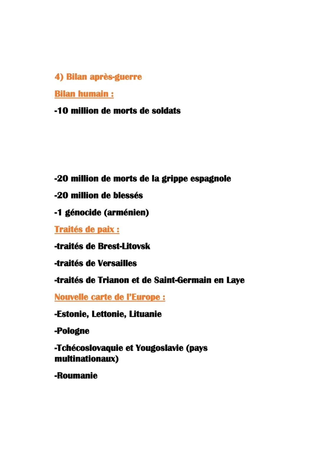 1) Frise chronologique
1914
Histoire-géo
1ère Guerre mondiale
1914:
1915
1916
1917
1918
1) Assassinat de François Ferdinant (28 juin)
2) Bat