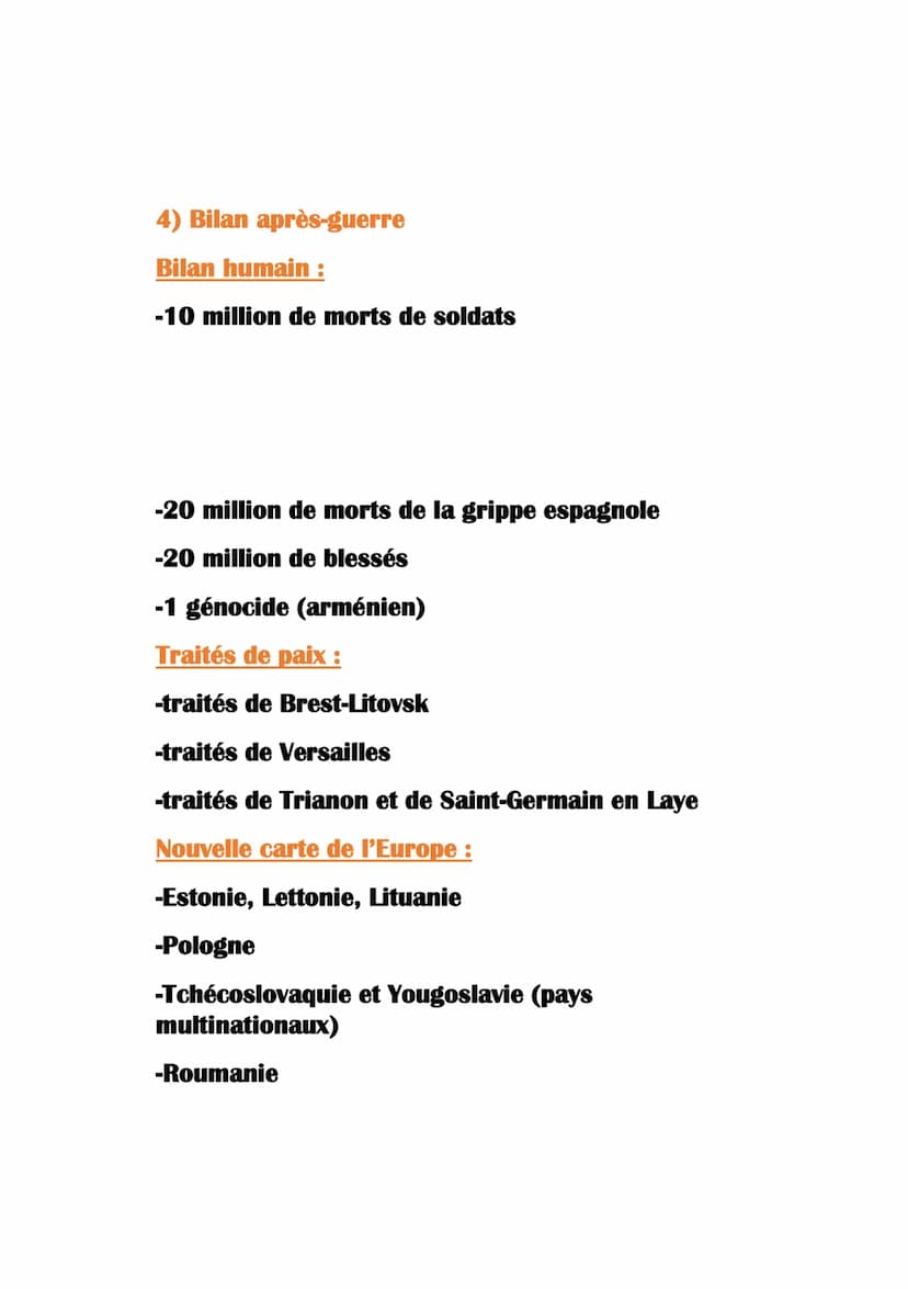 1) Frise chronologique
1914
Histoire-géo
1ère Guerre mondiale
1914:
1915
1916
1917
1918
1) Assassinat de François Ferdinant (28 juin)
2) Bat