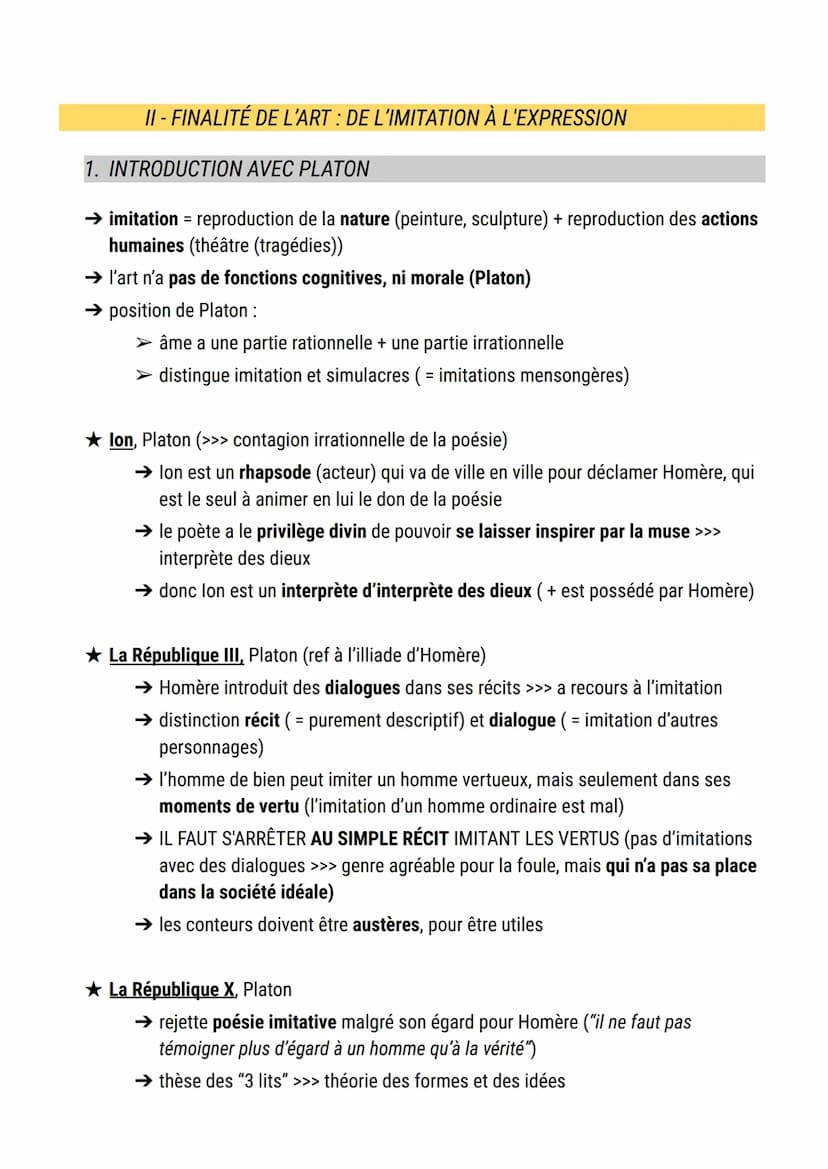 INTRODUCTION
L'art et la culture
1. ART (BEAUX-ARTS): 4 DIRECTIONS DE RÉFLEXIONS
1. Notion d'art
2. Artistes (nature de son
activité, créati