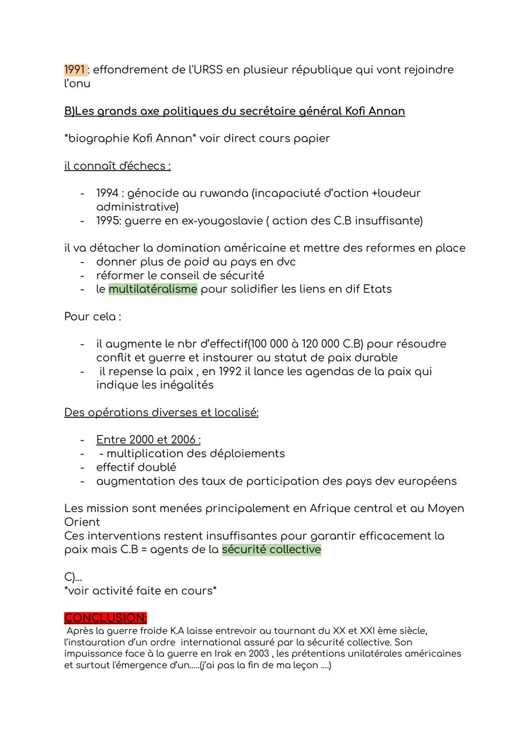 CHAP 2: LES DEFIS DE LA CONSTRUCTION DE LA PAIX
INTRO:
la paix semble plus difficile à instaurer que la guerre
Au moyen age:
traité de paix 