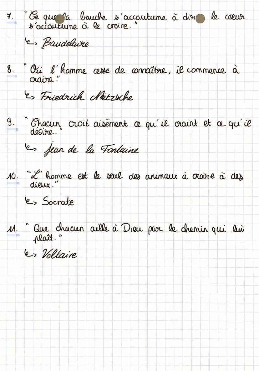 1.
2.
Croyance
citations
"Hors en religion, je n'ai aucune croyance. "
e> Emmanuel Kant
On ne doit pas avaler plus de croyance qu'on peut
en