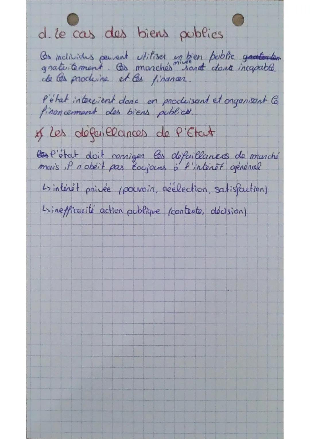Eco
Chapitre 2
les défaillances de marché et de l'Etat.
X. les défaillances de marché
a. Asymétrie d'information
designe une situation dans 