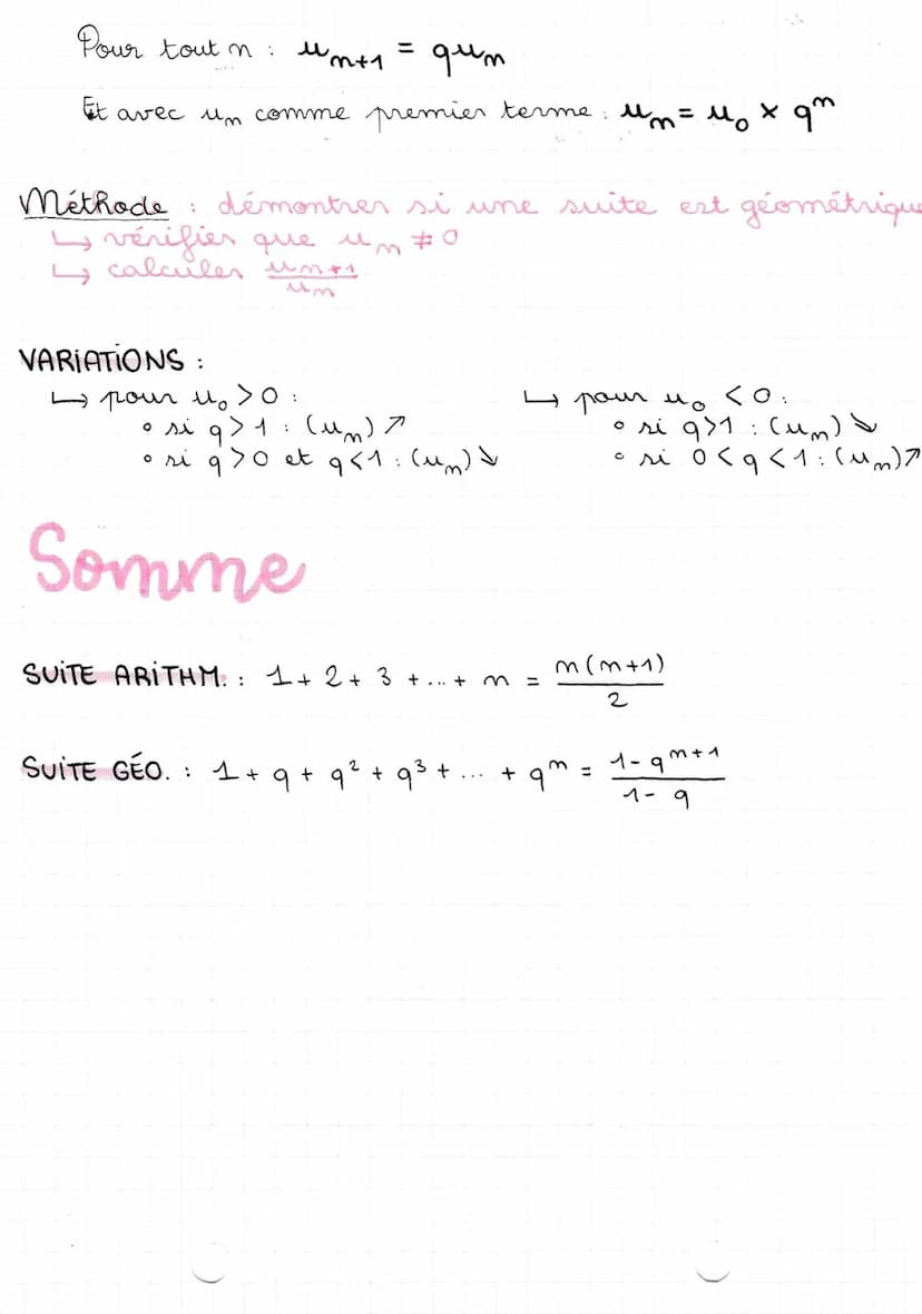 25104122
Suites
ARITHMETIQUES ET GÉOMÉTRIQUES
Suites arithmétiques
DEF. Une suite arithmétique est une suite telle que
on passe d'un terme u