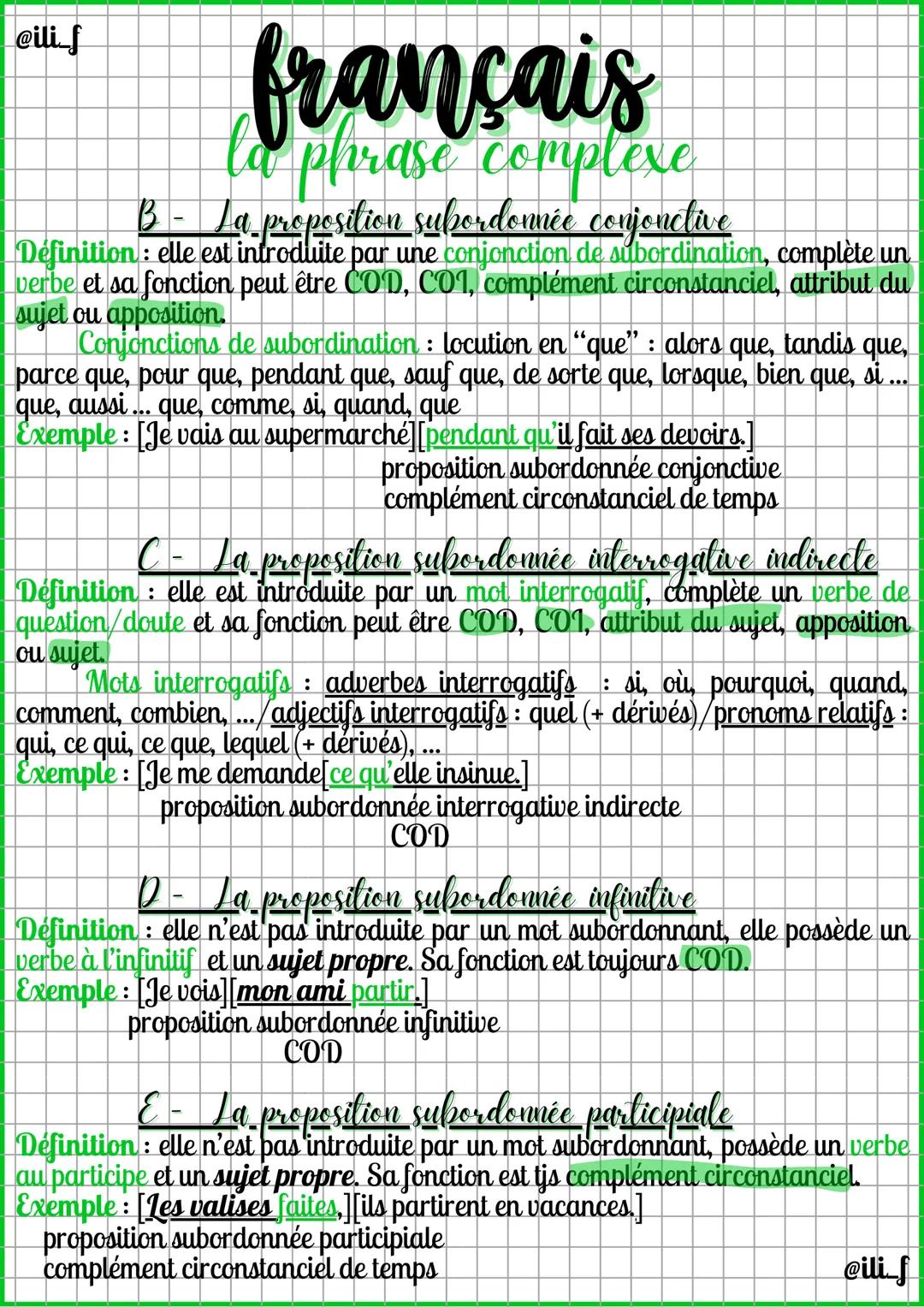 @ili_f
français
a phrase complexe
Une phrase débute par une majuscule et se termine par un signe de
ponctuation fort. C'est un ensemble orga