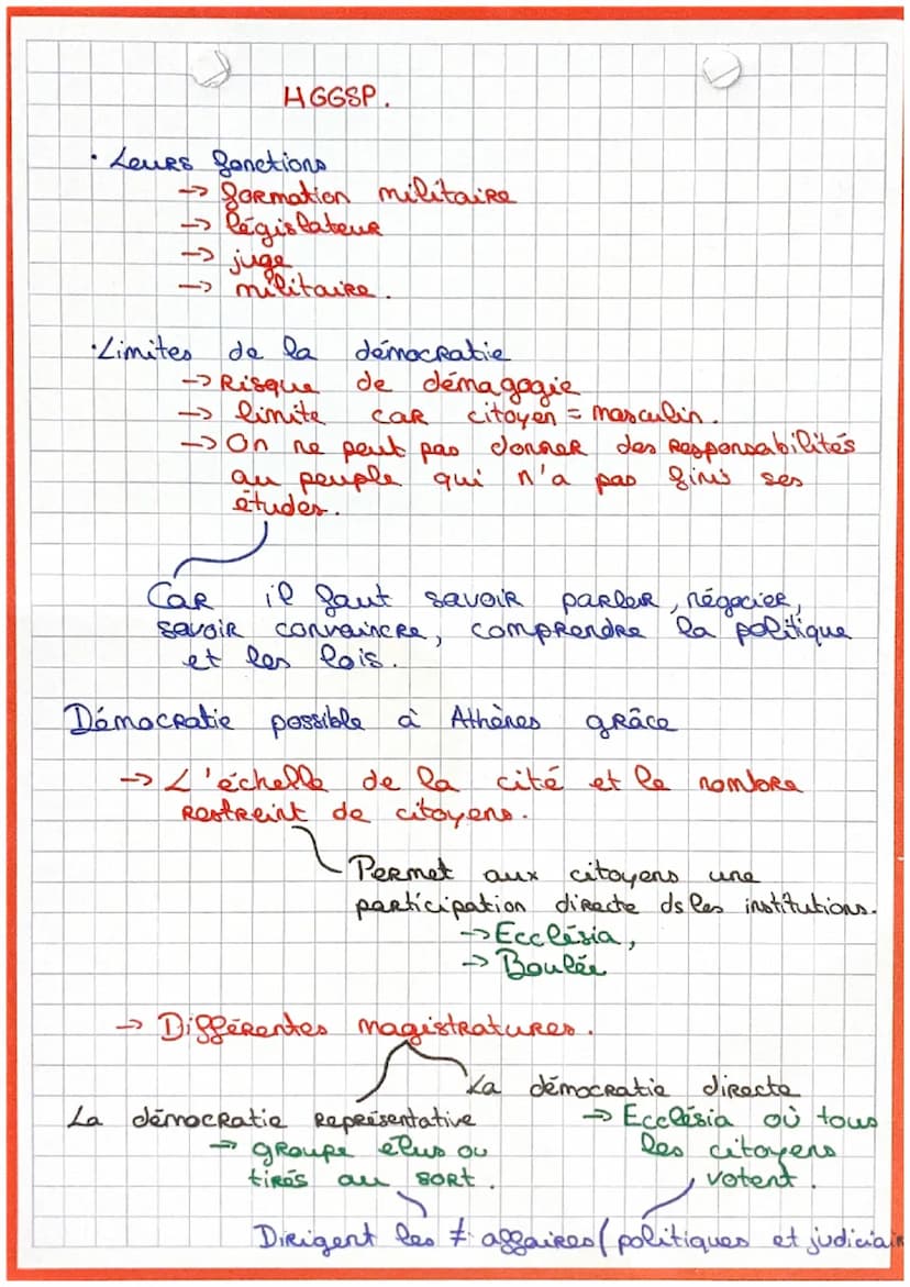HGGSP.
Thème 2: Comprendre un régime politique:
La Democratie.
Bang
demos
→ peuple
→ Régime politique dans lequel le peuple
le pouvoir.
Pour
