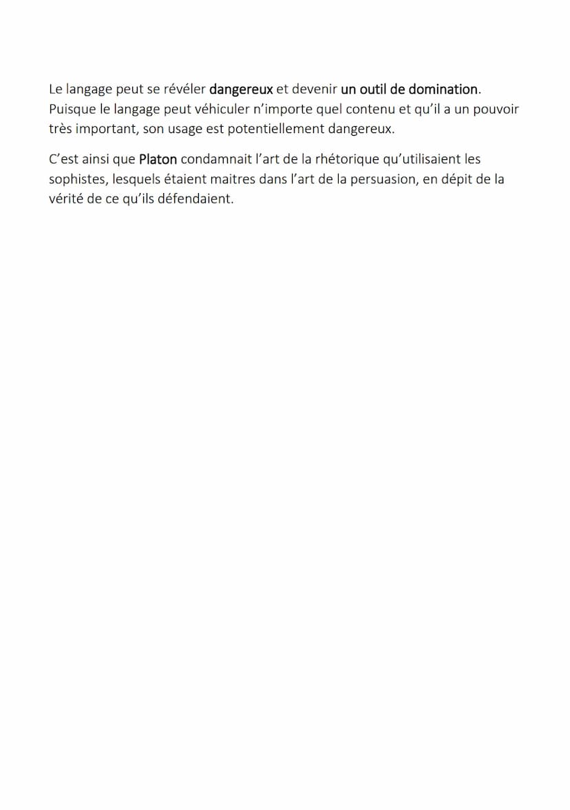 Le langage
1) Le langage, propre de l'homme
Le langage désigne la parole humaine et s'oppose à la communication
animale. C'est l'expression 