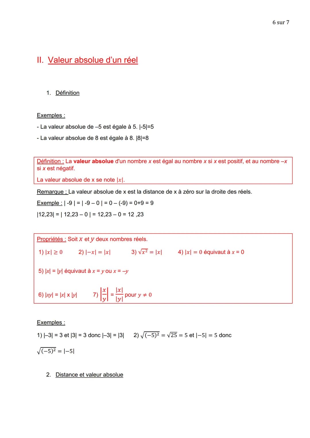 I. Intervalles de R
1. Notations :
NOMBRES RÉELS
(Partie 2)
L'ensemble de tous les nombres réels x tels que 2 ≤ x ≤ 4 peut se représenter su