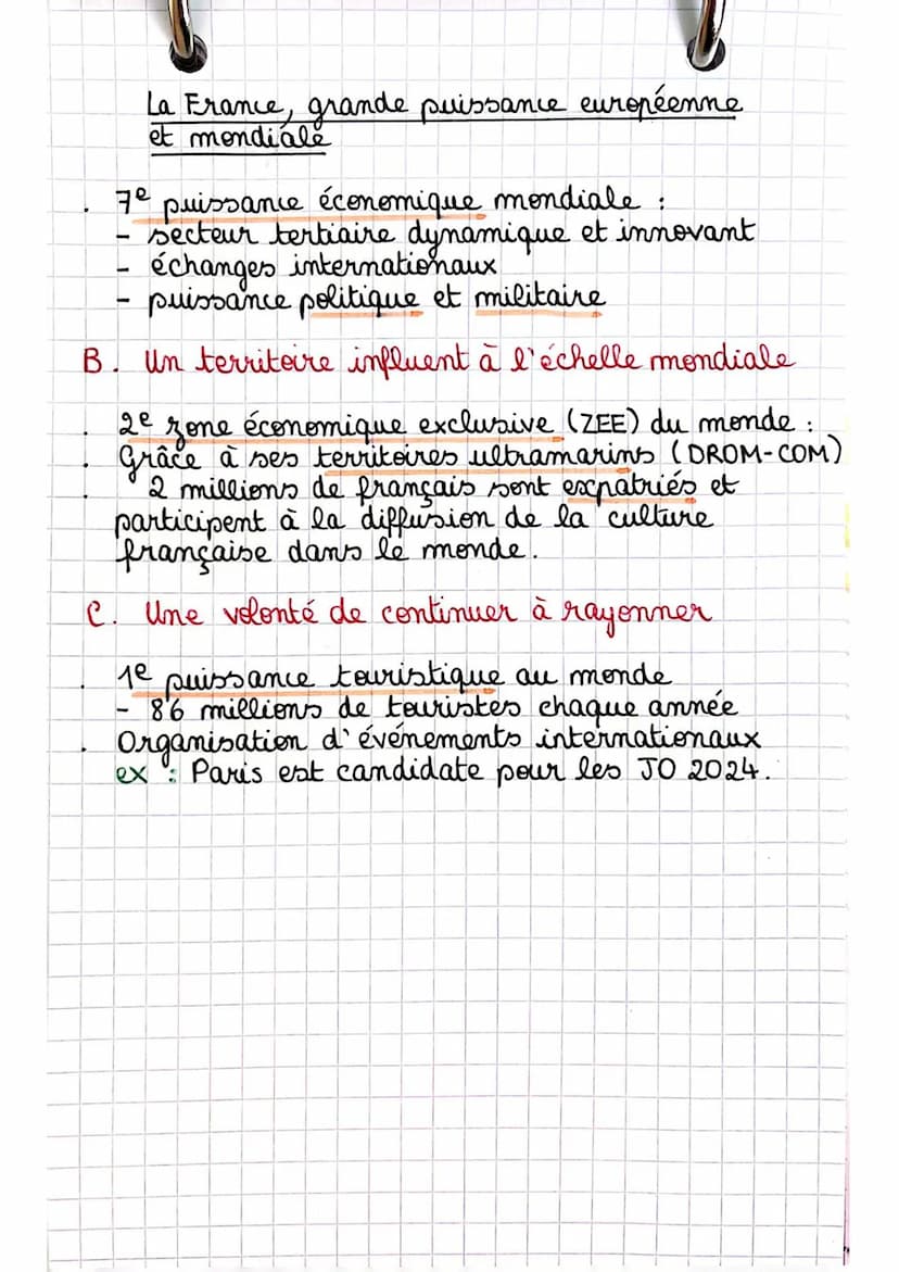 géo
La France et l'UE dans le monde
L'Europe, un pôle majeur de la mondialisation
A. Une grande puissance économique
ле
1⁰ puissance économi